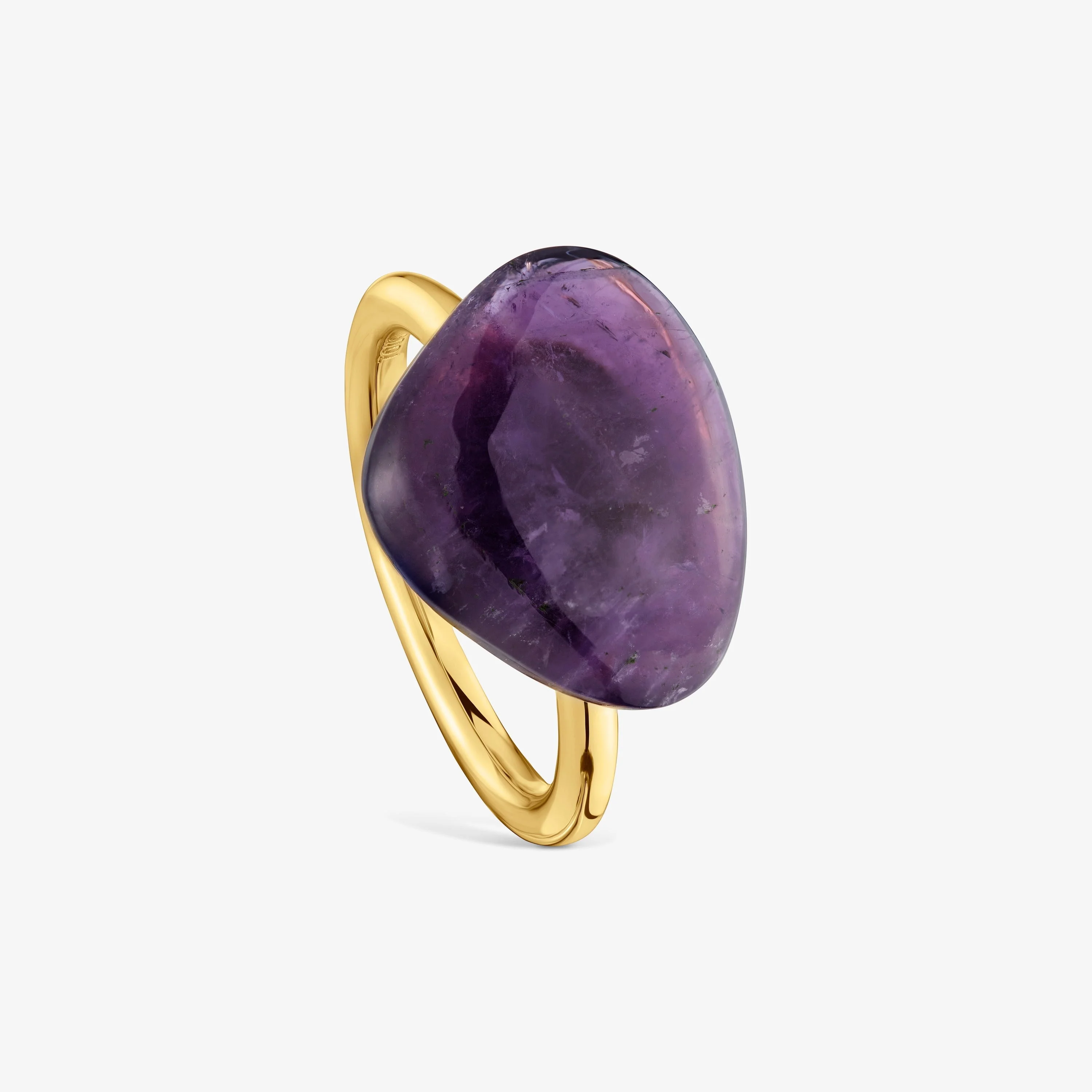Ring with 18kt gold vermeil and amethyst TOUS Color Dots - 1