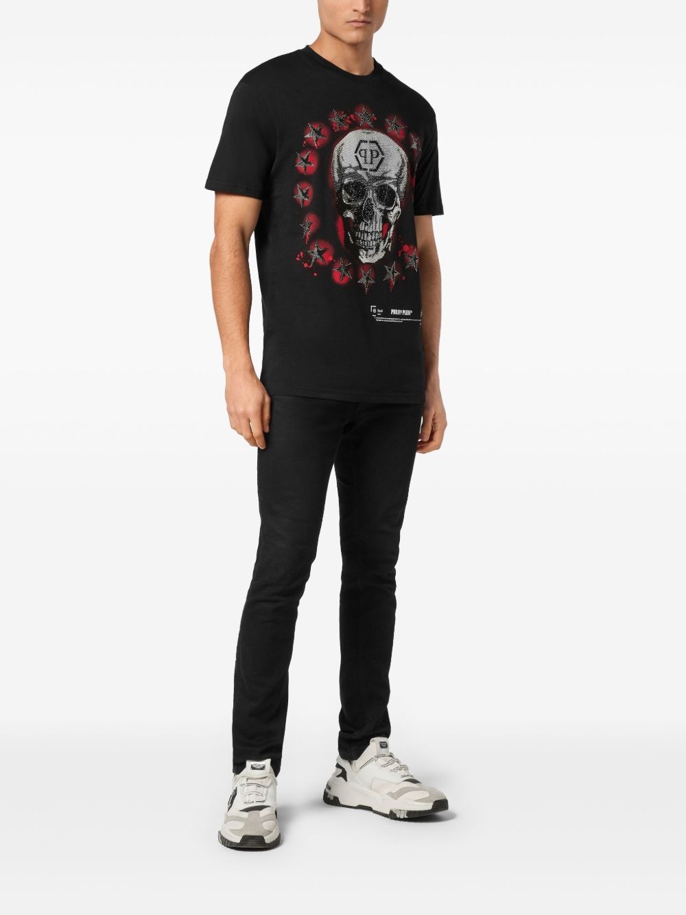 skull-print T-shirt - 2