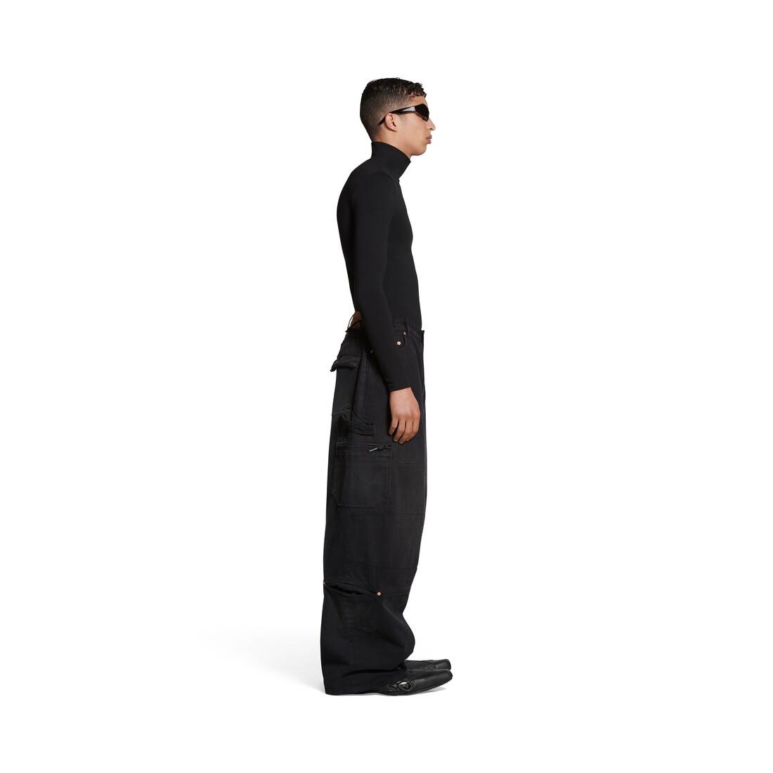 Cargo Pants in Black Faded - 3