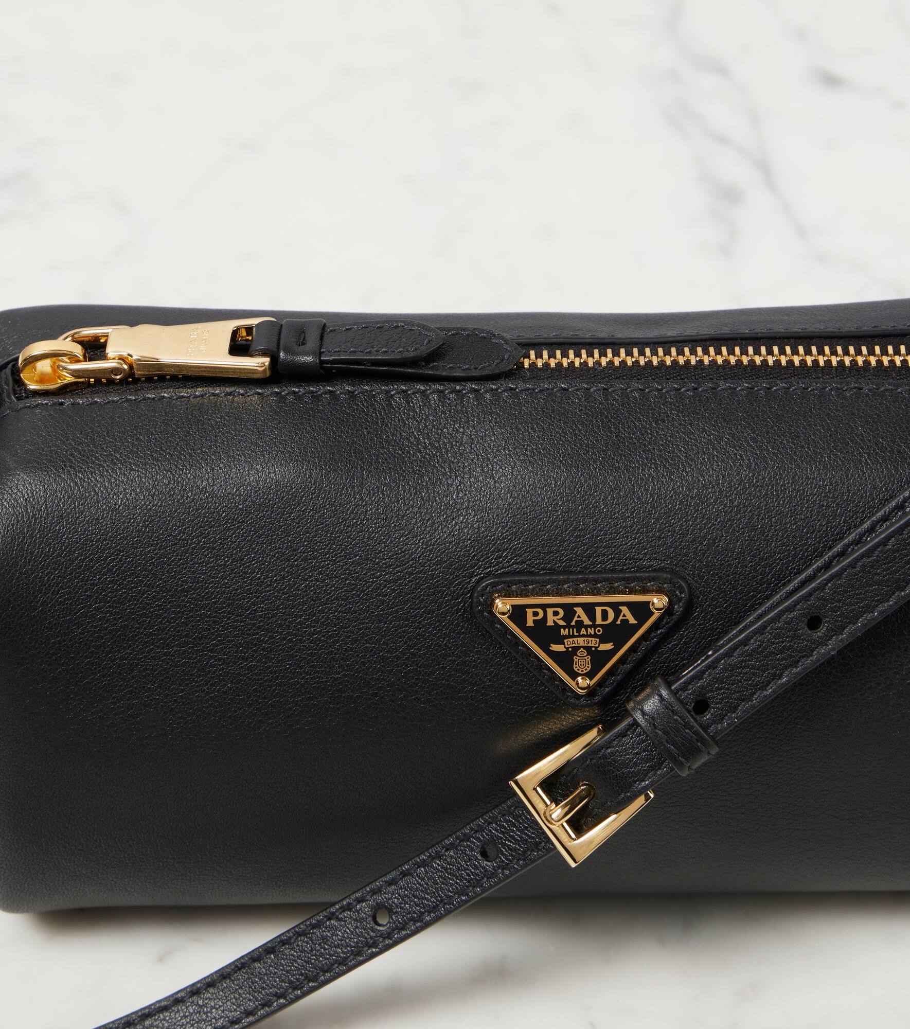 Mini logo leather shoulder bag - 6