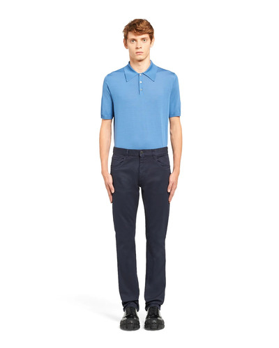 Prada Stretch drill trousers outlook