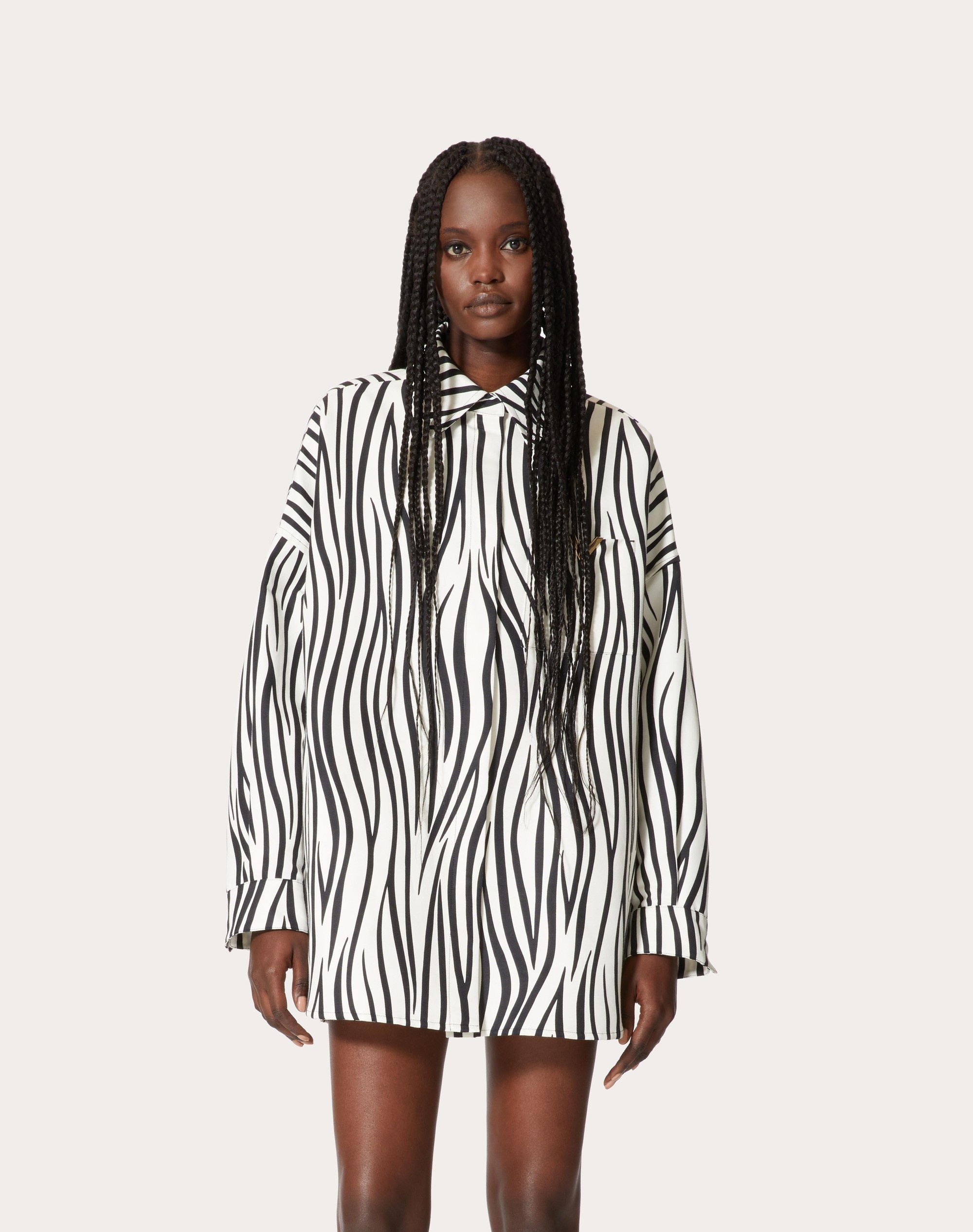 FAILLE OVERSHIRT WITH ZEBRA 1966 PRINT - 3