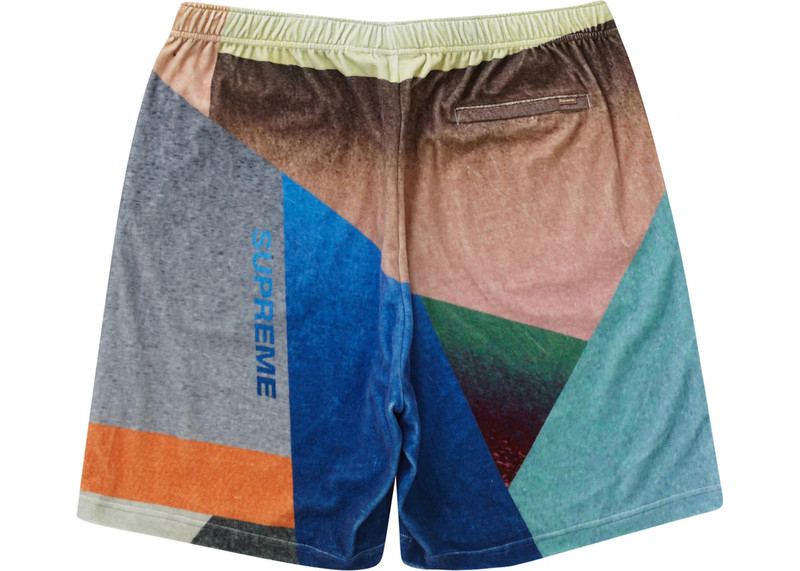 Supreme Supreme Geo Velour Short Multicolor outlook