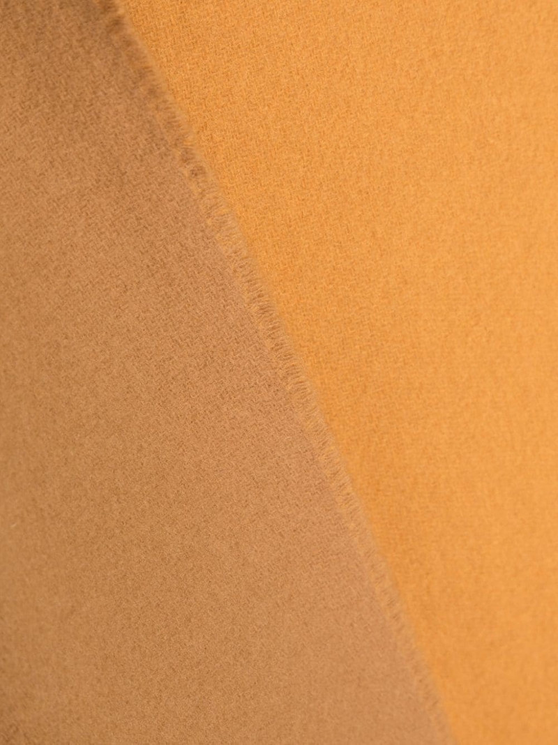 Maison Kitsuné fox-patch fringed scarf outlook
