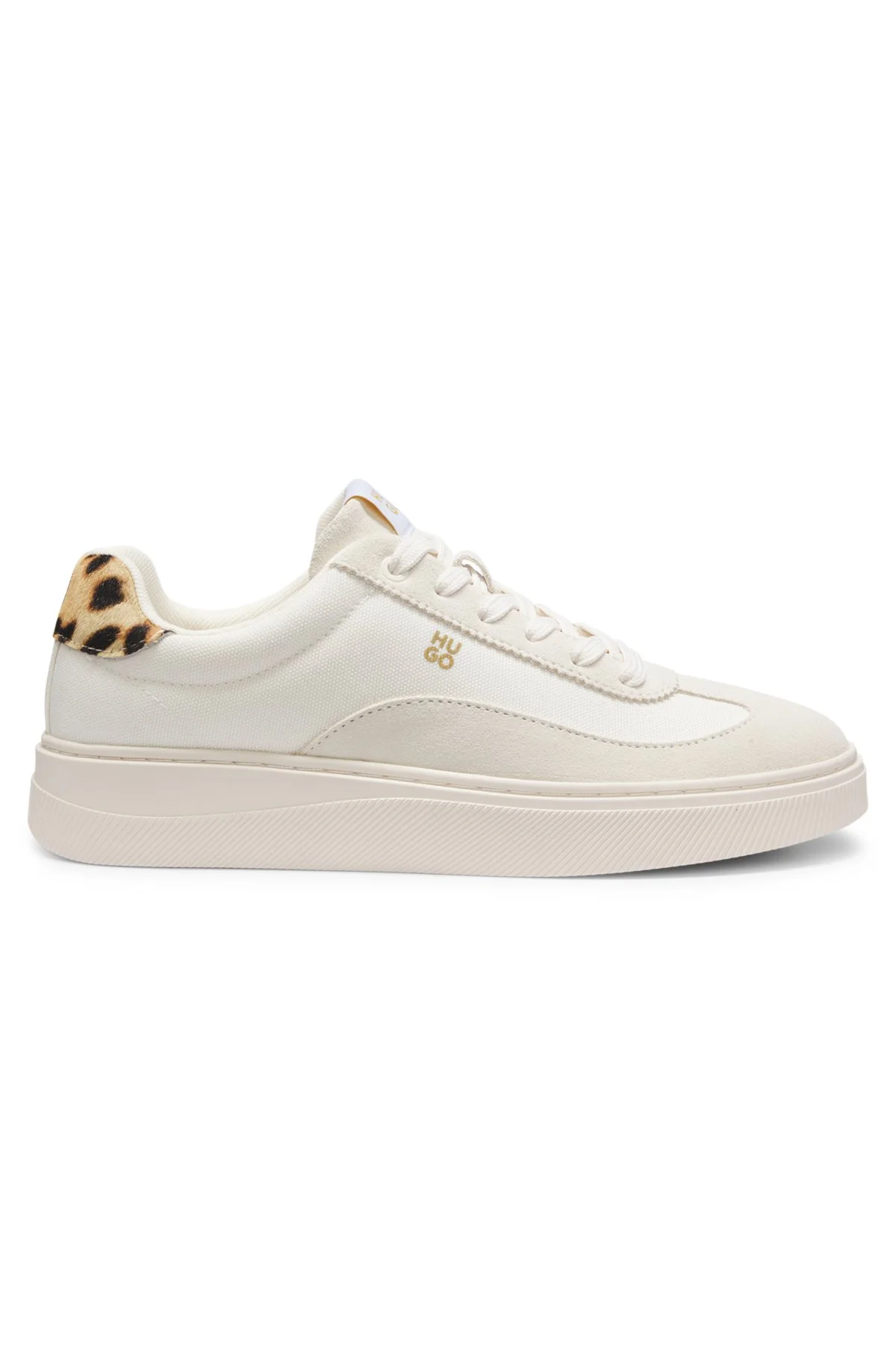CANVAS SNEAKERS WITH PONY-LEOPARD BACKTAB - 1