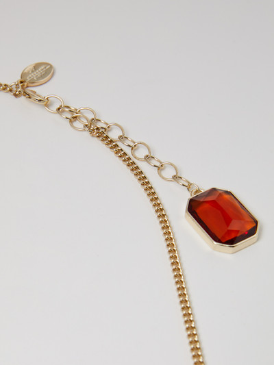 Max Mara VASAIO Stone-embellished double-strand necklace outlook