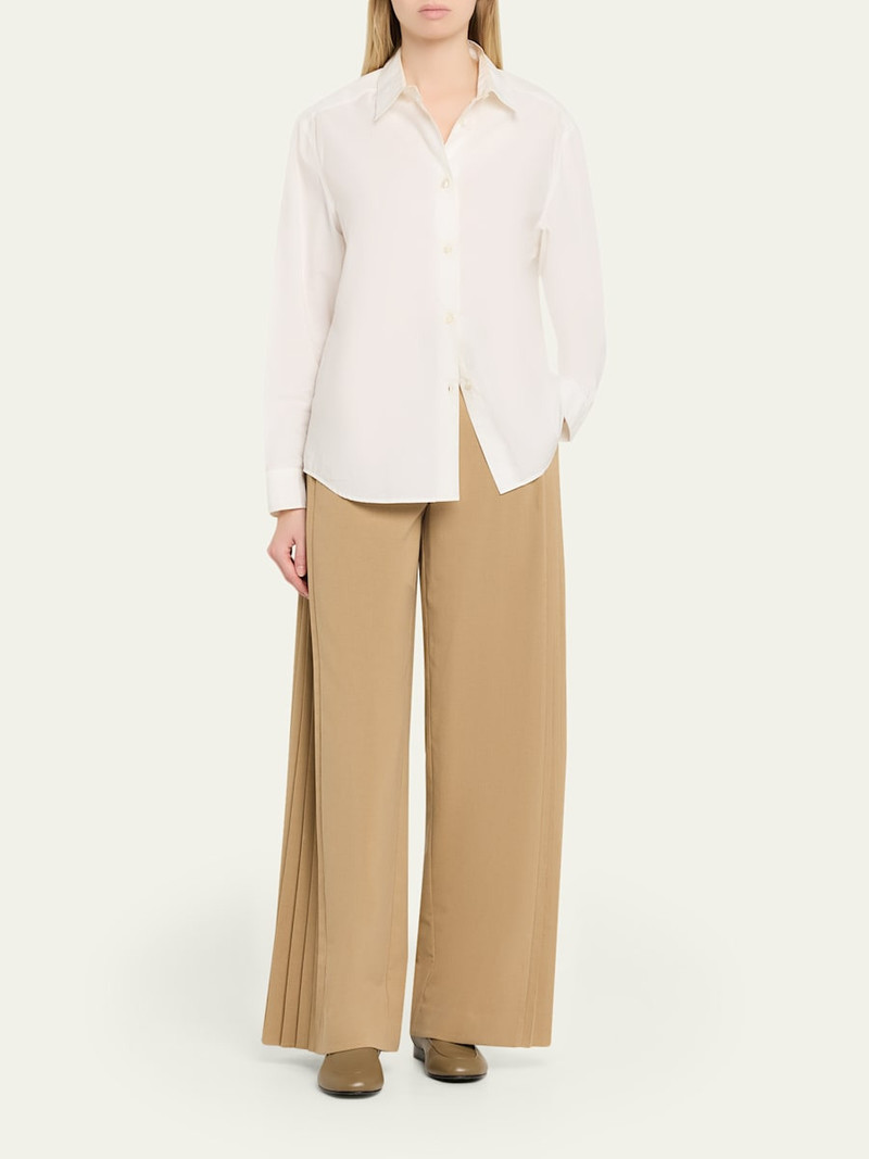 SIMKHAI Romy Pleated Wide-Leg Pants outlook