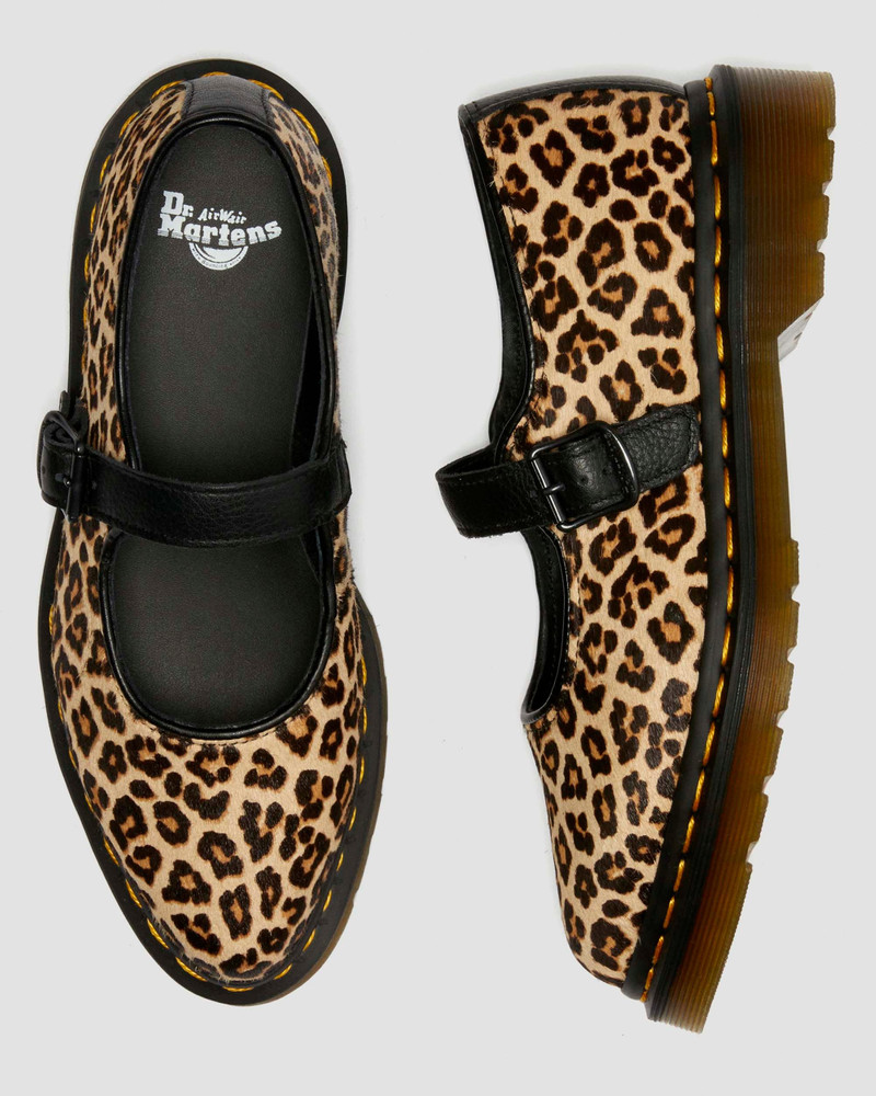 Dr. Martens Elphie Leopard Mary Jane Shoes outlook