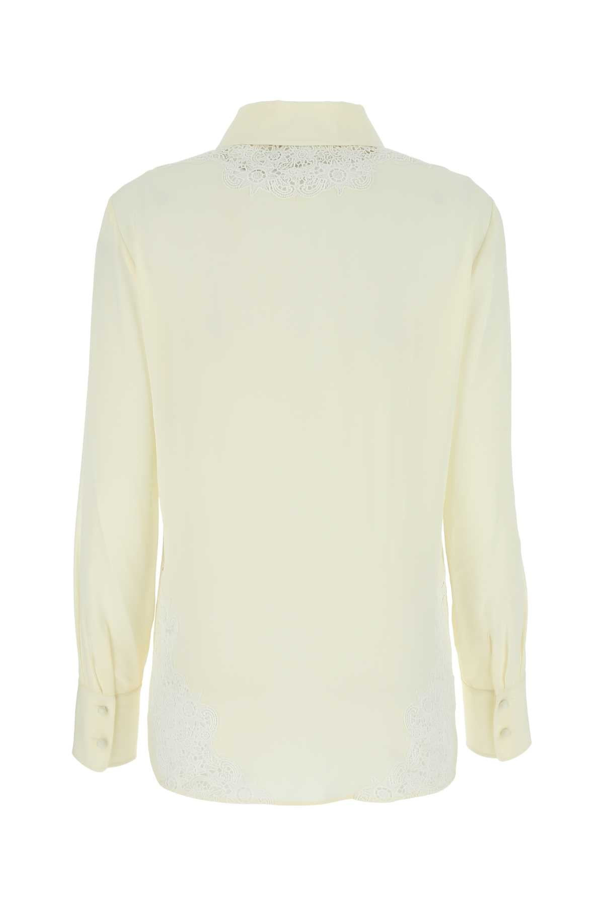 Chloe Women Ivory Crepe Shirt - 2