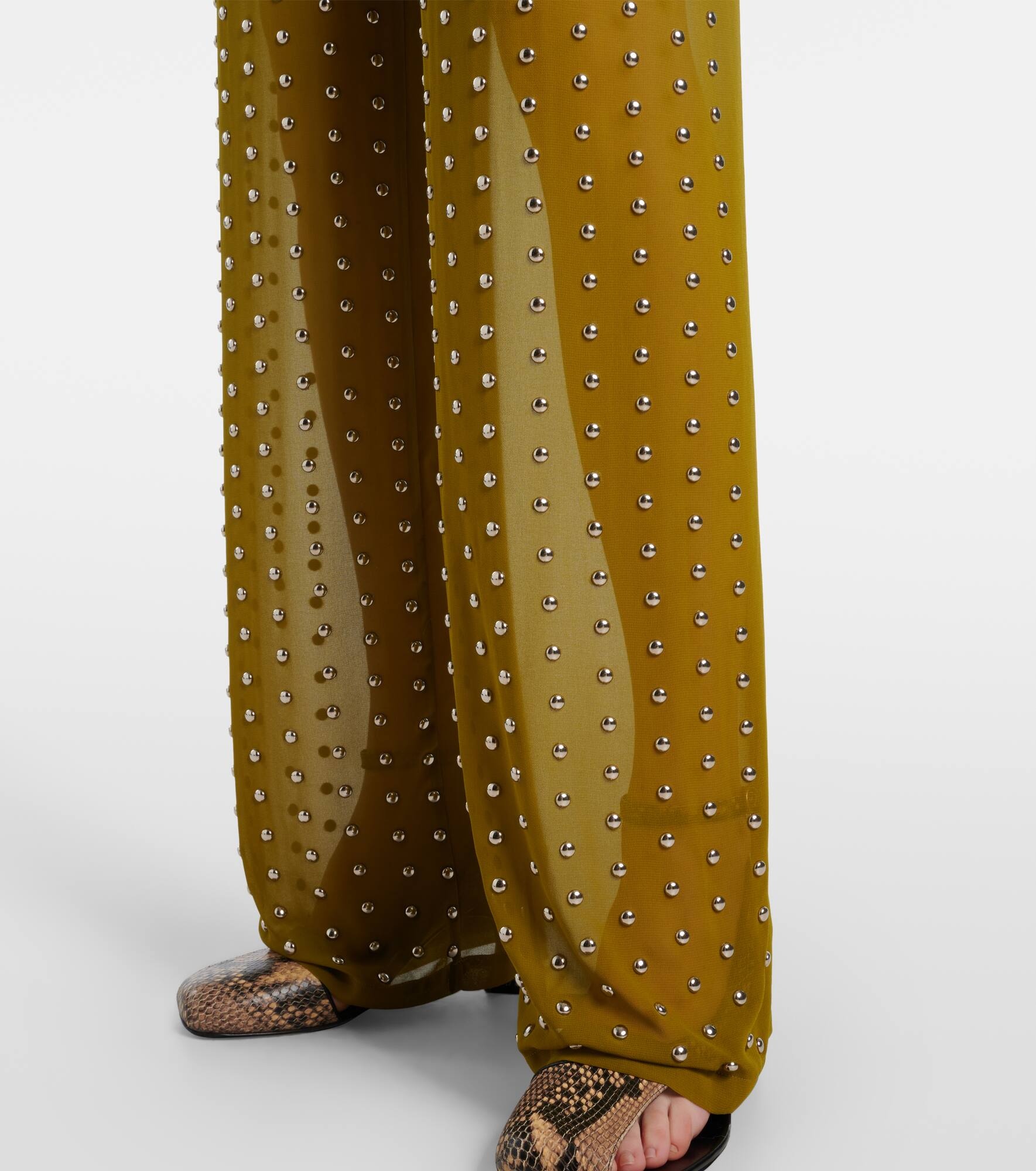 Embellished straight pants - 5