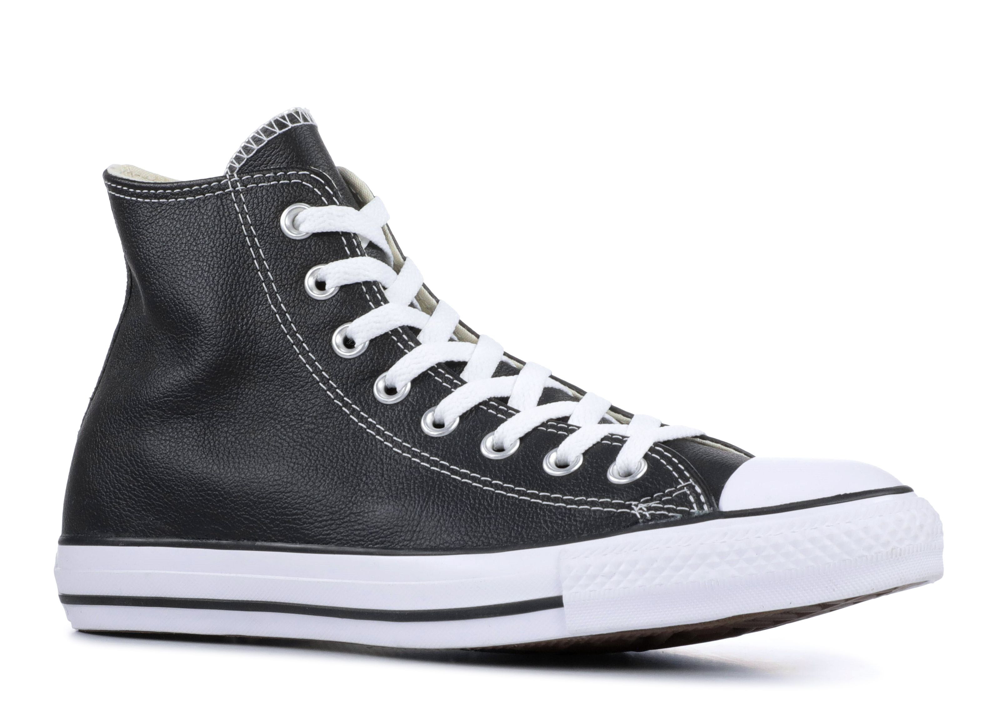 CHUCK TAYLOR ALL STAR LEATHER HIGH 'BLACK' - 2