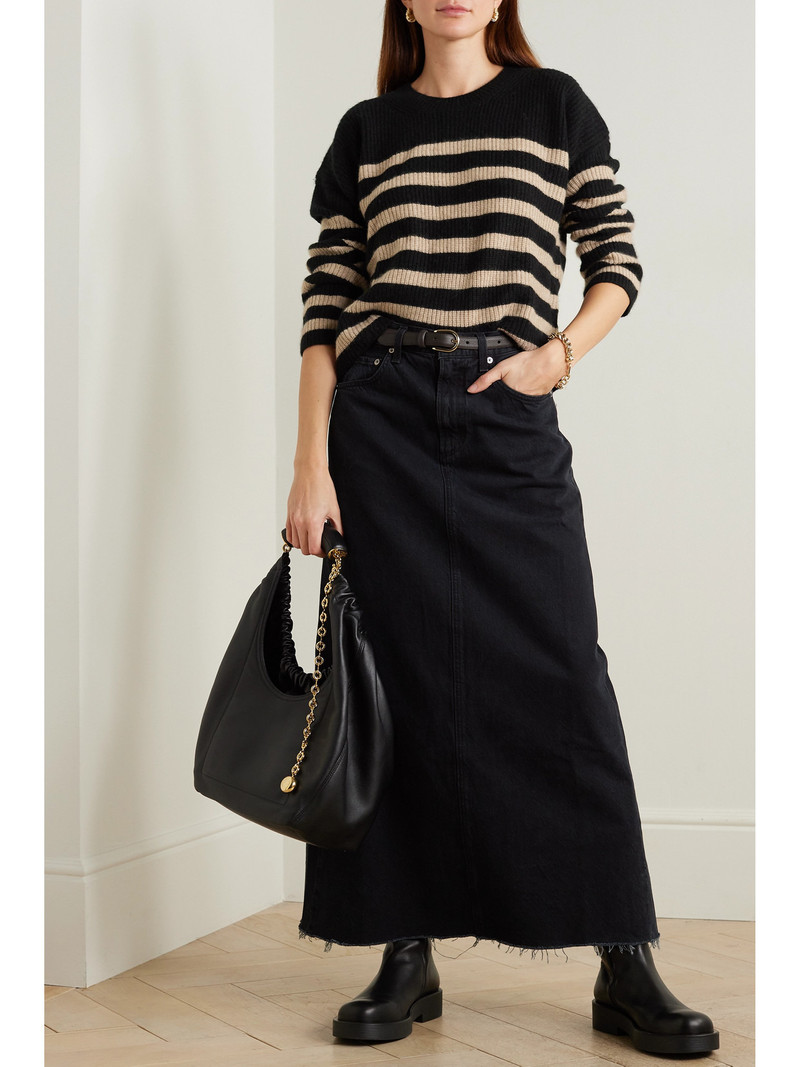 LA LIGNE Mini Toujours Striped Cashmere Sweater outlook