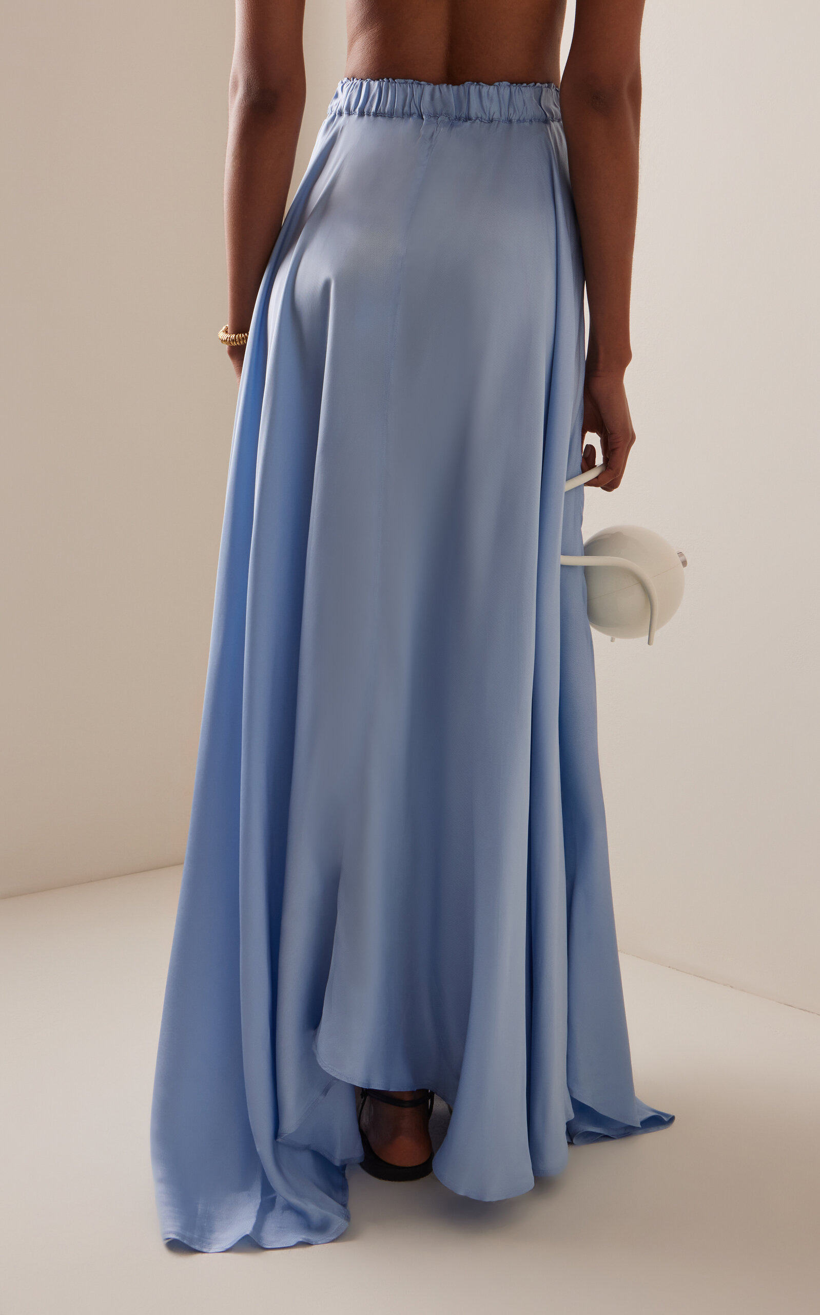 Como Twill-Satin Full Skirt blue - 5