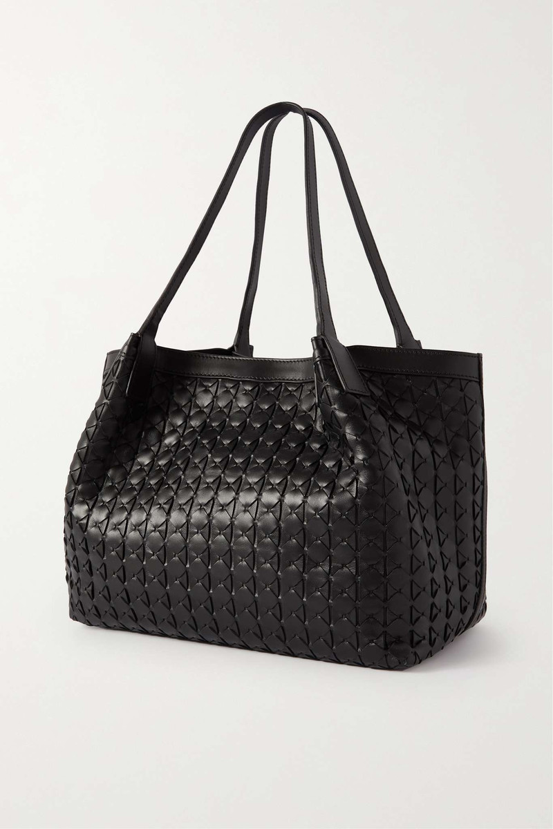 Secret small woven leather tote Black 3