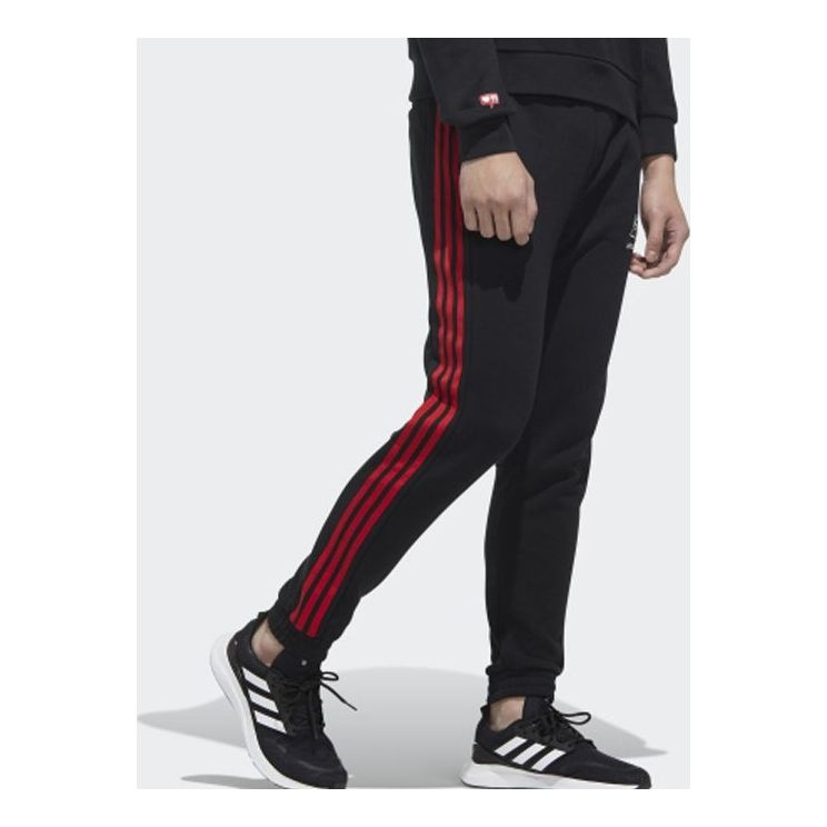 adidas neo M Vlday Tp Side Stripe Sports Pants Black FU0220 - 2