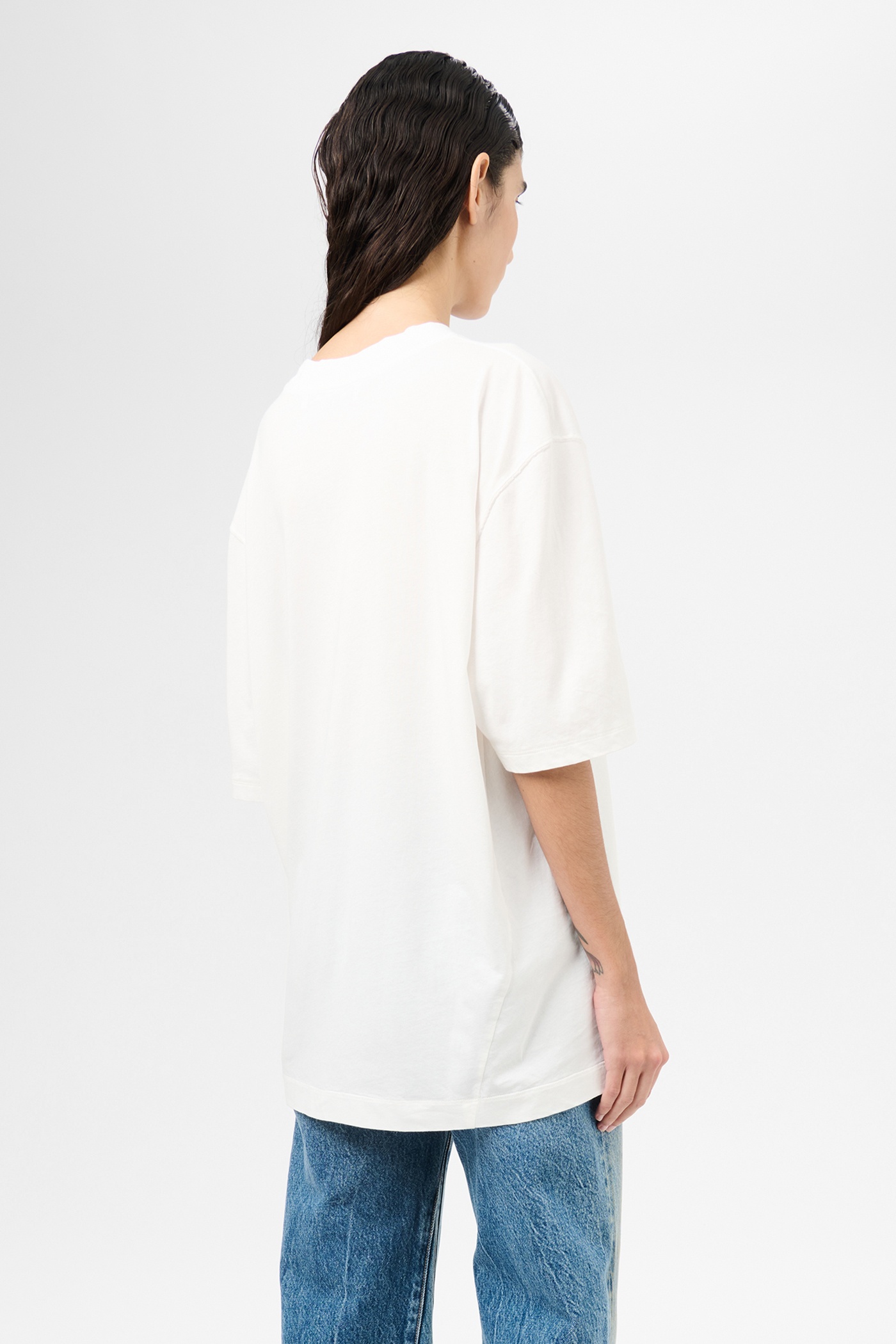 Big T-Shirt White Clean Jersey - 5