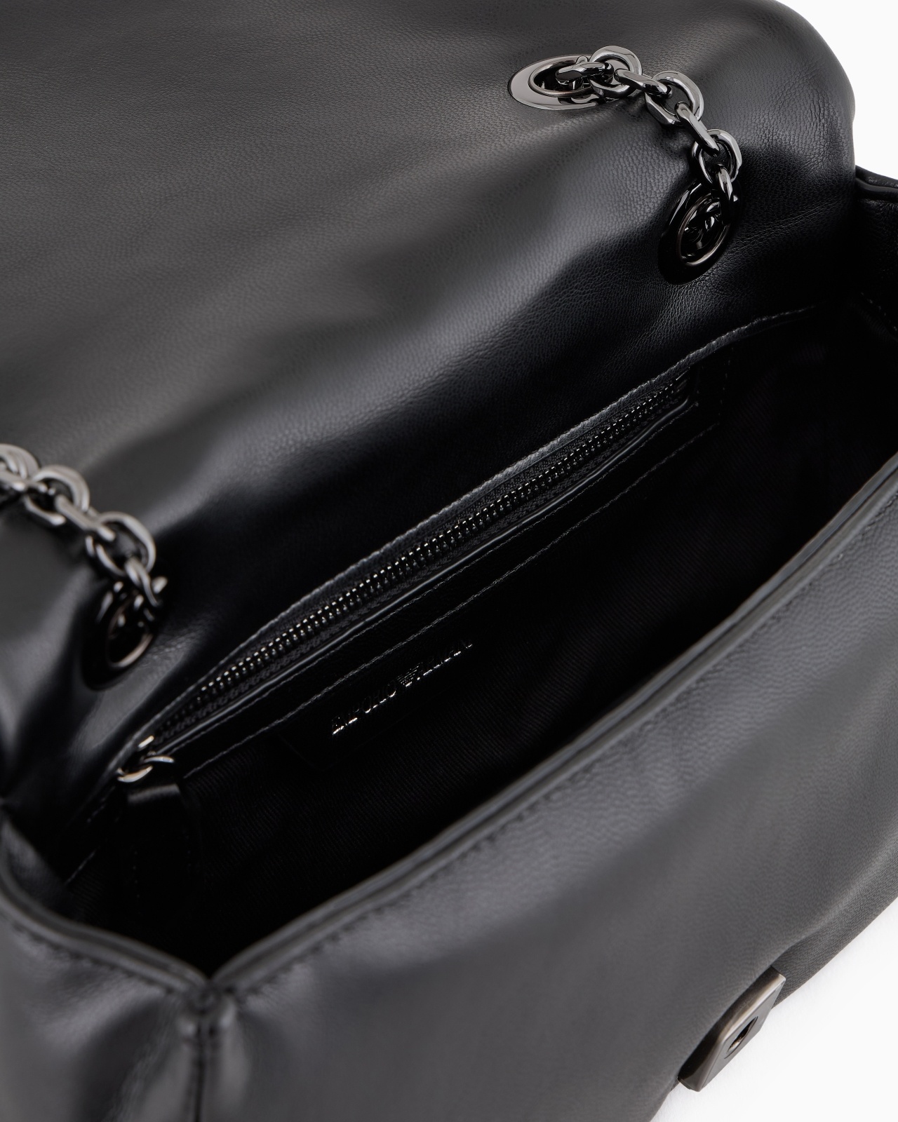 QUILTED NAPPA LEATHER-EFFECT MINI BAG WITH FLAP - 4