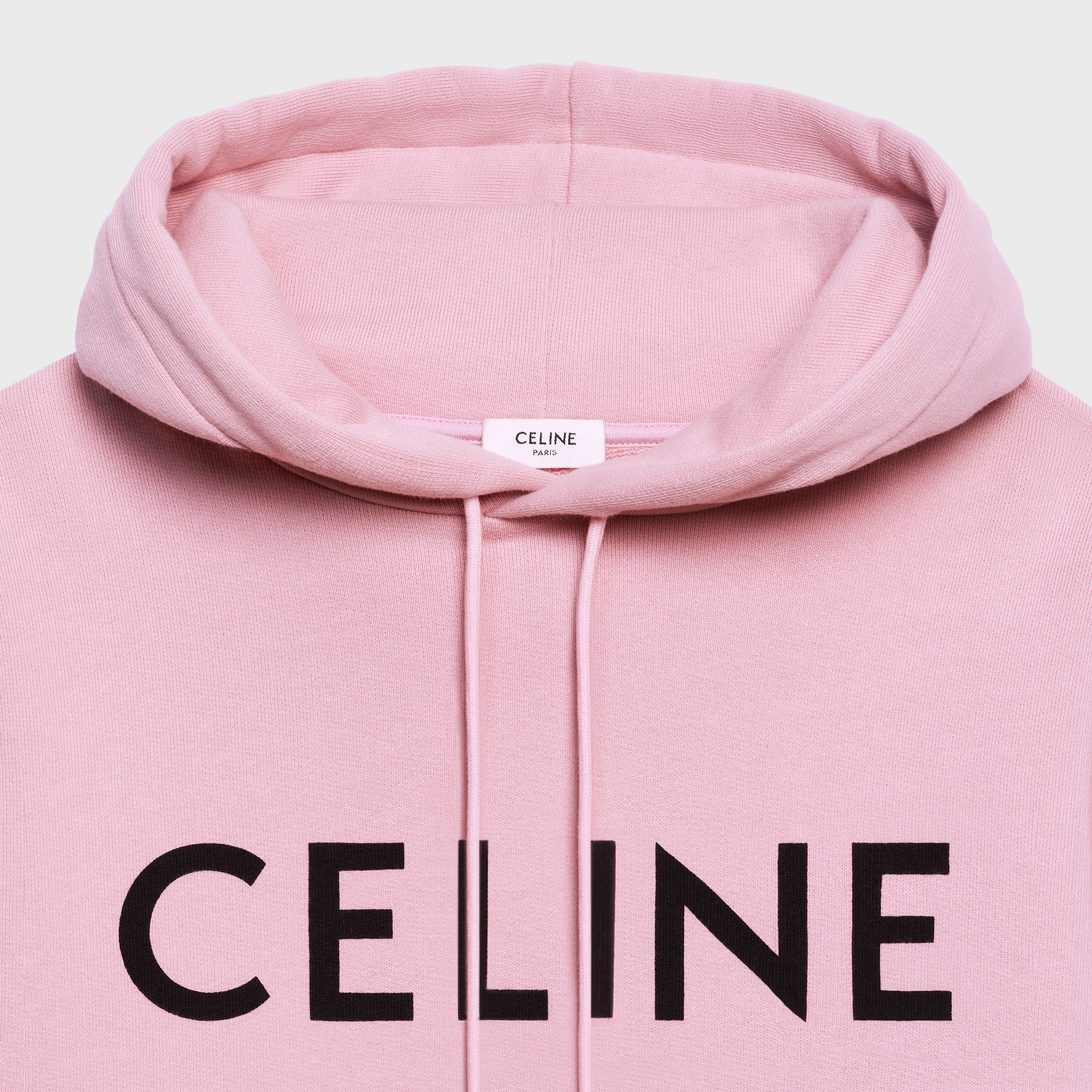 CELINE LOOSE COTTON FLEECE HOODIE - 3