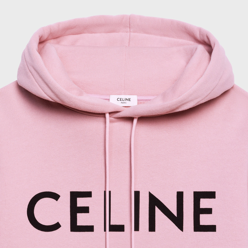 CELINE LOOSE COTTON FLEECE HOODIE 3