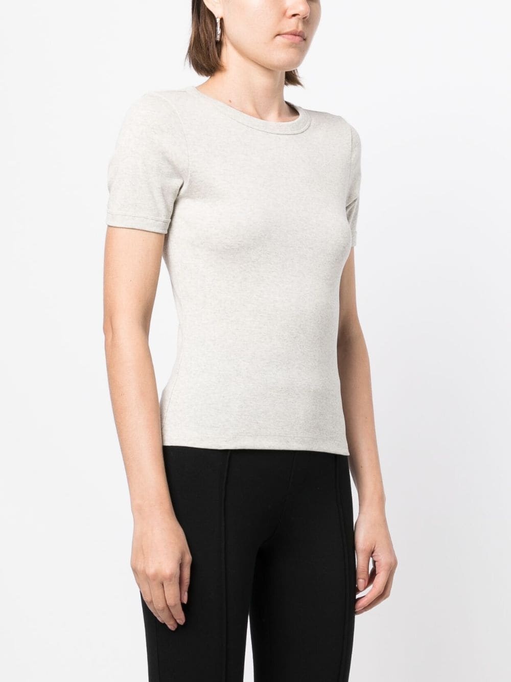 round-neck cotton T-shirt - 3