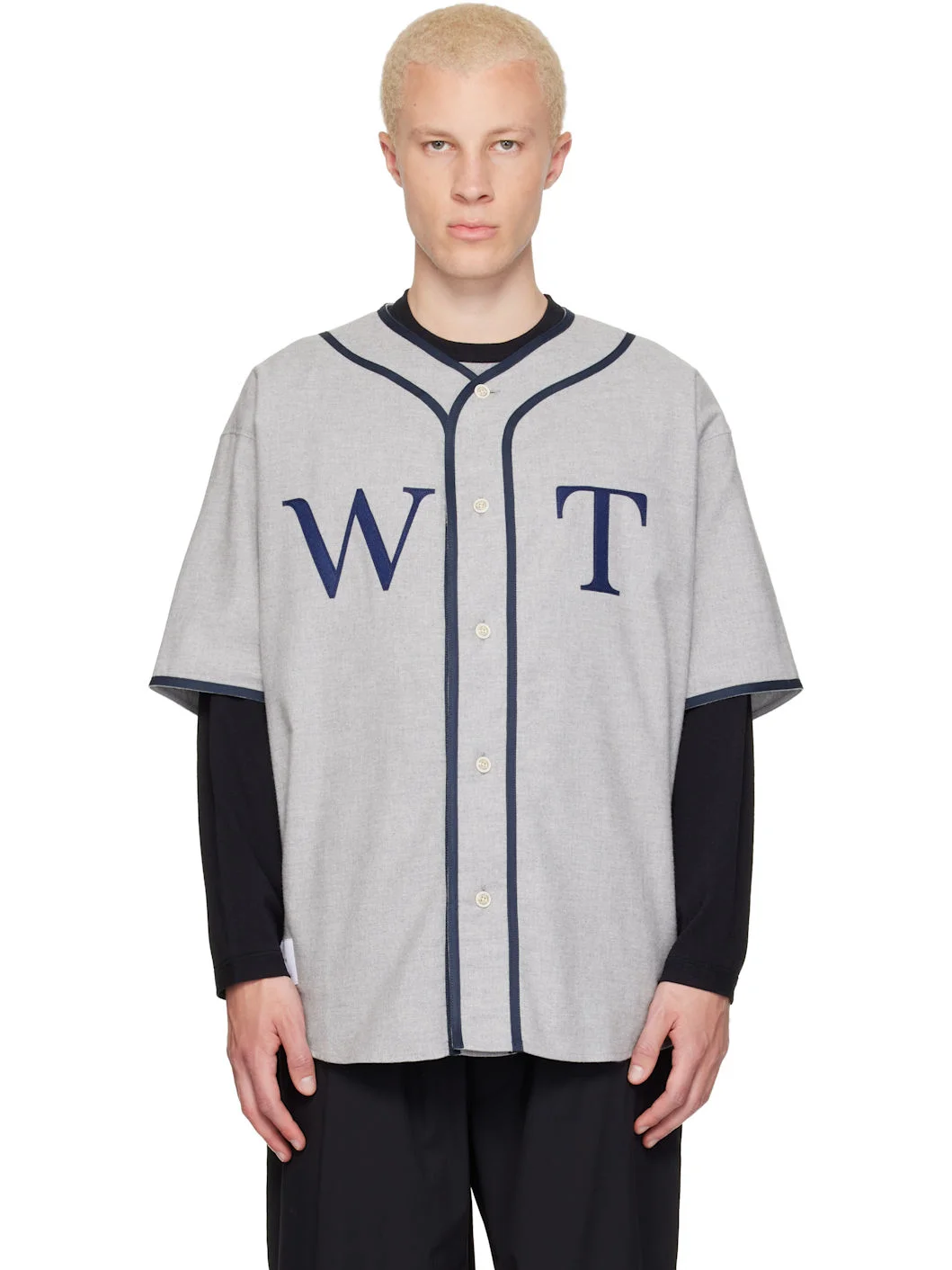 Gray League S/S Cotton Twill Shirt - 1
