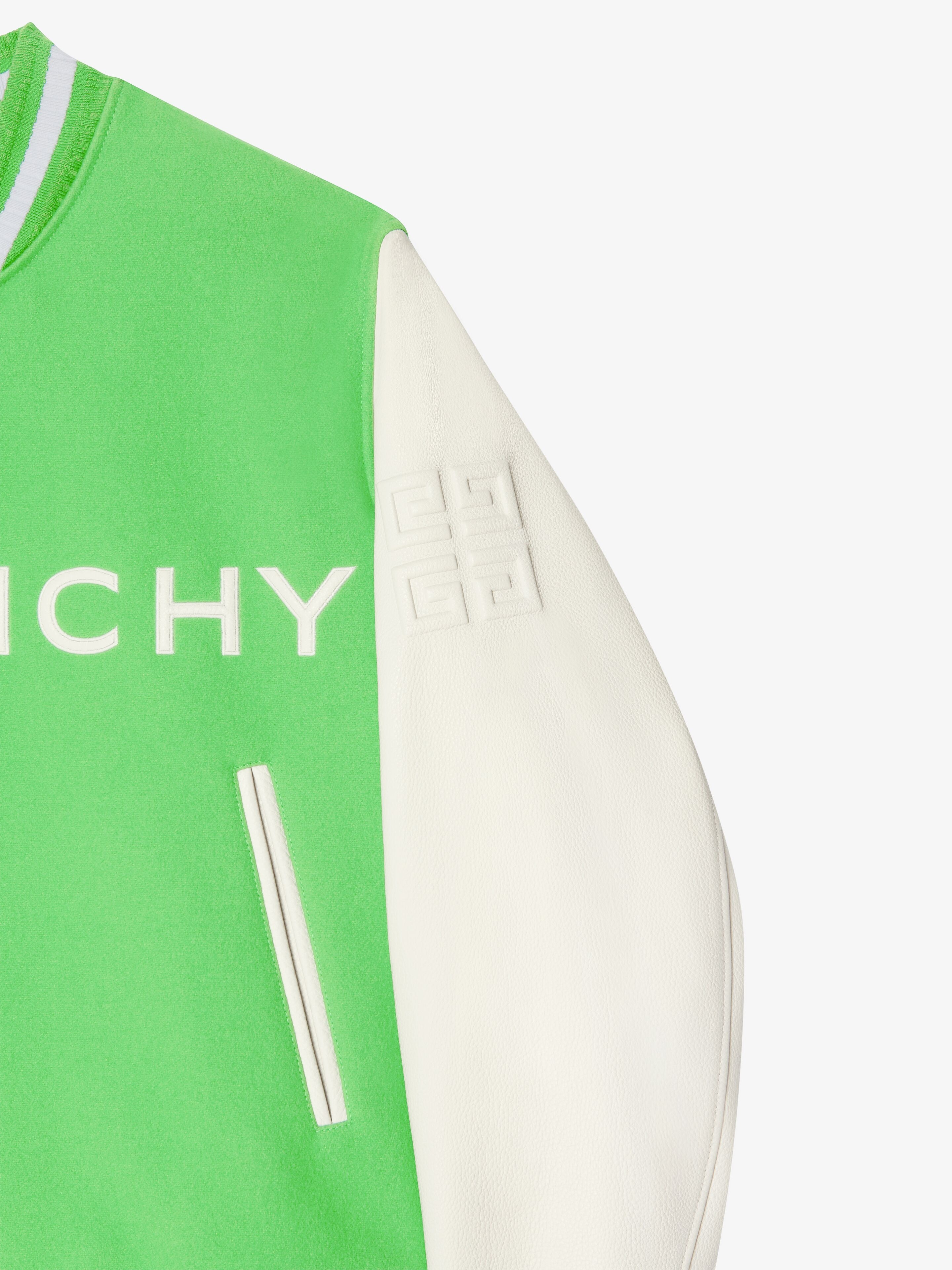 Givenchy GIVENCHY VARSITY JACKET IN WOOL AND LEATHER