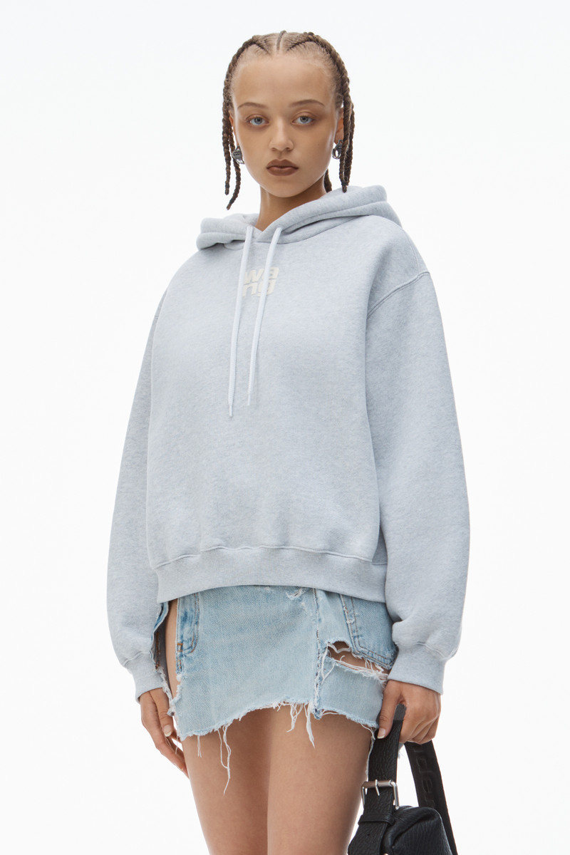 PUFF LOGO HOODIE IN STRUCTURED TERRY 2