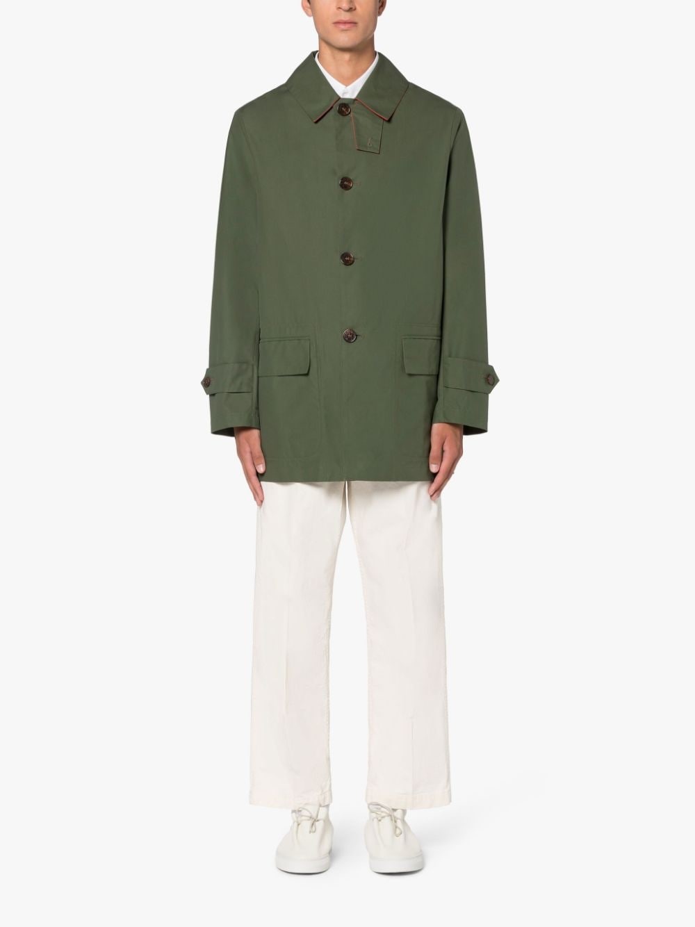 TORRENT RACING GREEN DRY WAXED COTTON RAINCOAT - 2