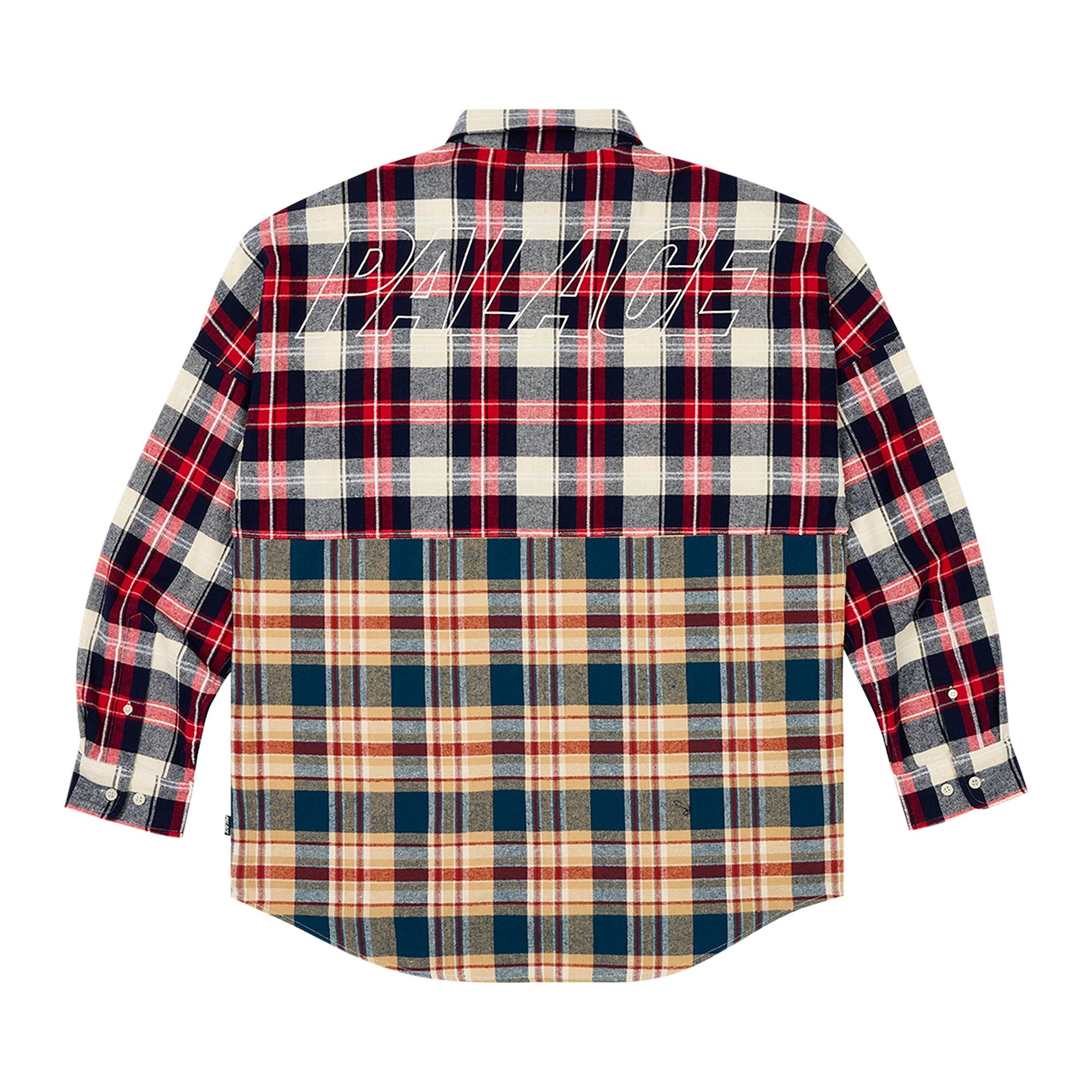 Palace Checkmate Drop Shoulder Shirt 'Red' - 2