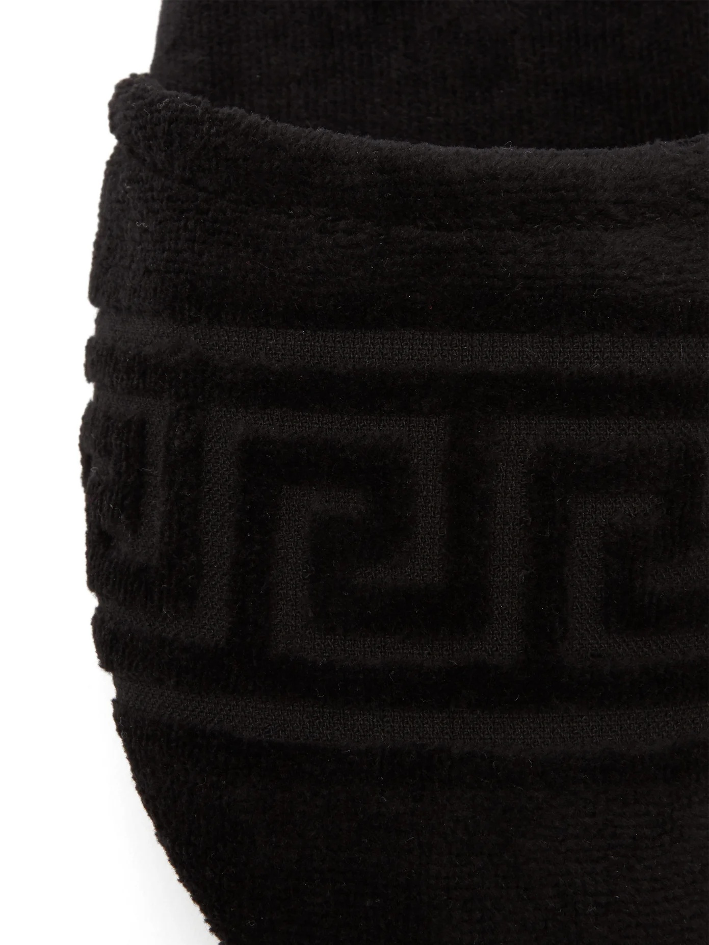 Greek Key cotton-terry slippers - 6