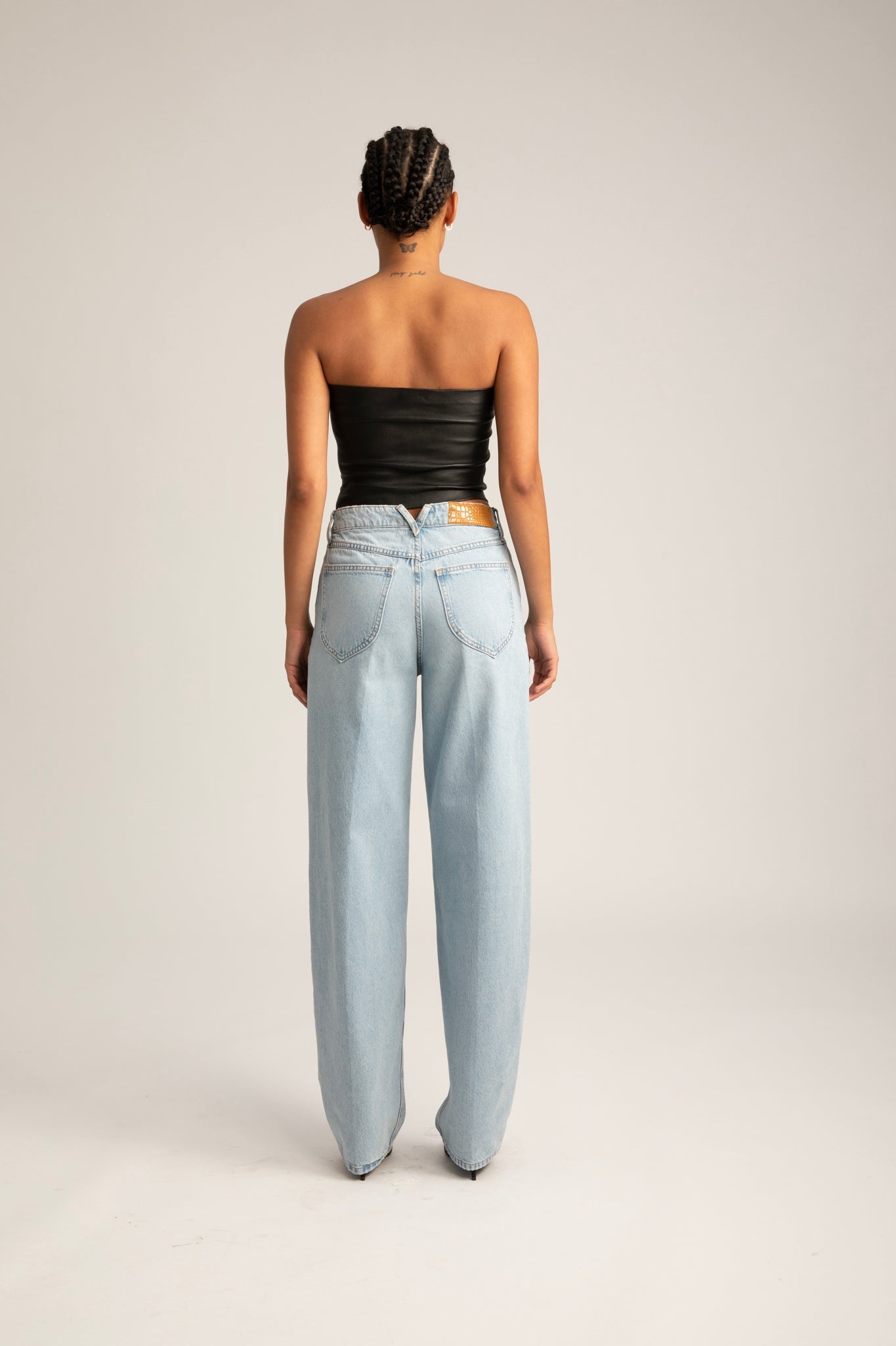 BIANCA WIDE LEG TAPERED DENIM - 5
