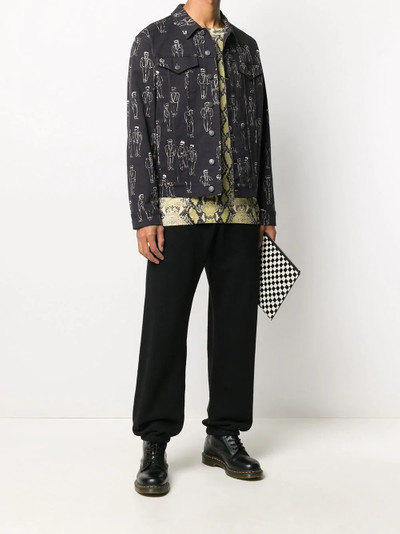 Moschino illustration print shirt jacket outlook