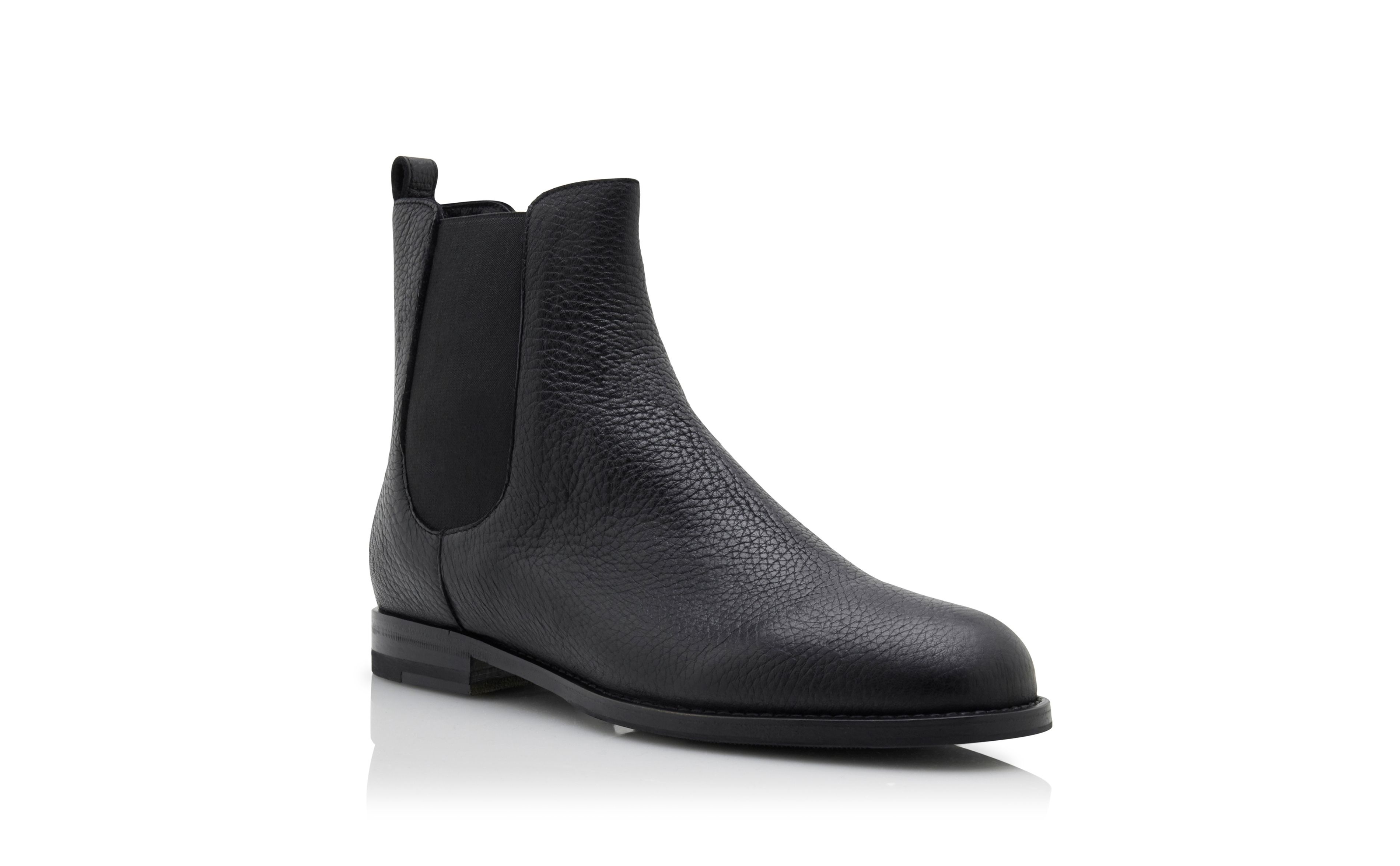 Black Deer Leather Chelsea Boots - 3