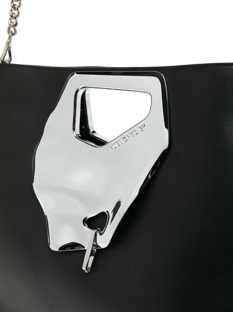 metallic-detailing tote bag 4