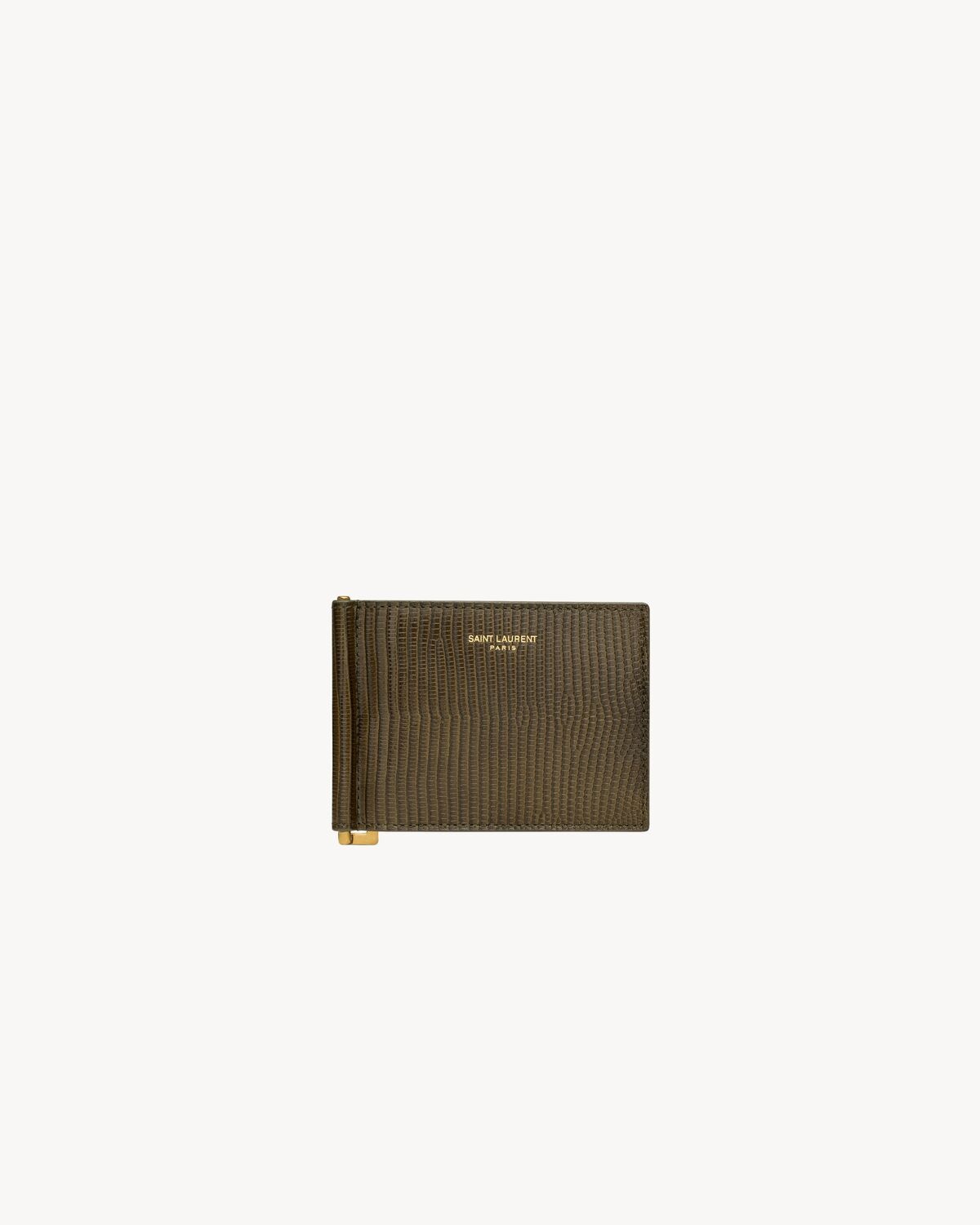 SAINT LAURENT PARIS BILL CLIP WALLET IN LIZARD - 1