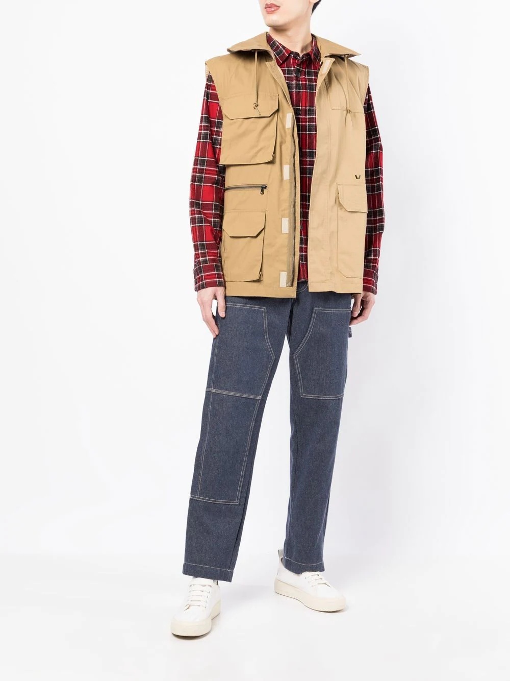 cargo-pocket detail vest - 2