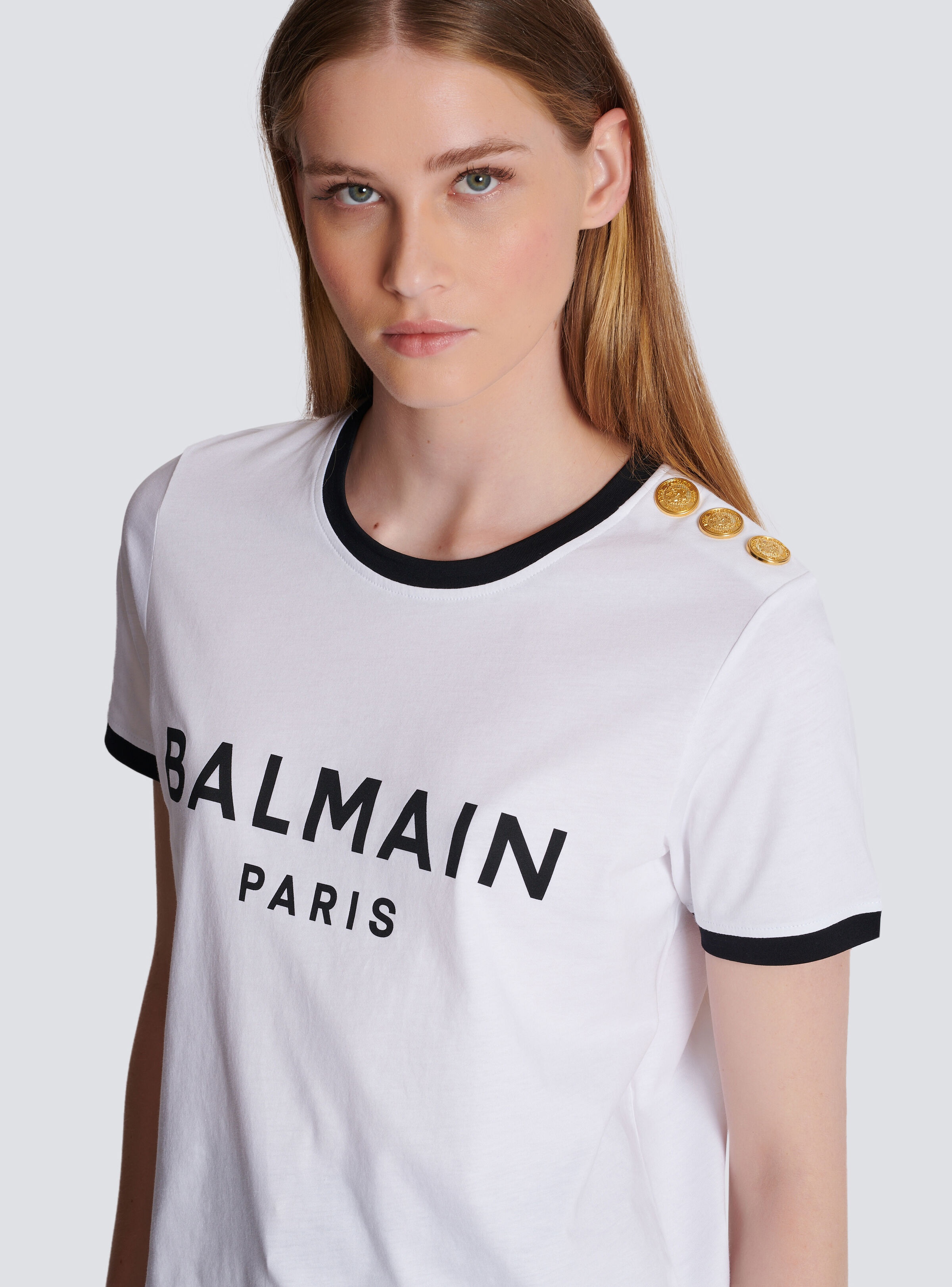 Balmain Paris 3-button T-shirt - 7