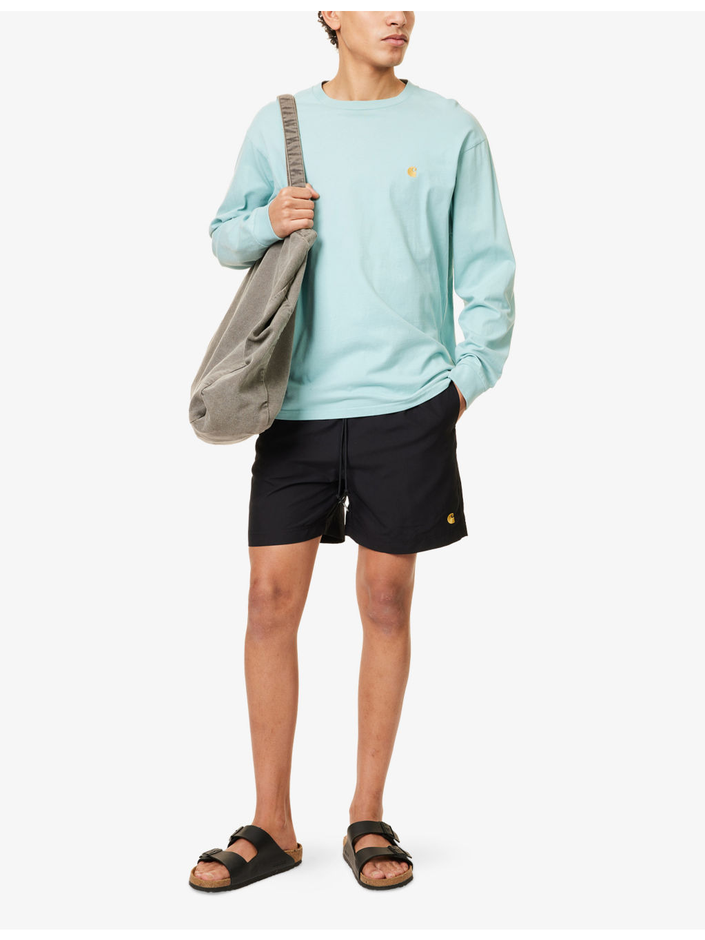 Chase Logo-Embroidered Swim Trunks - 2