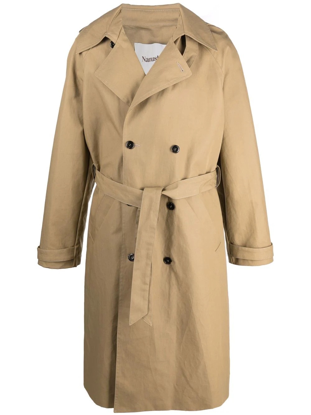 hooded trench coat - 1