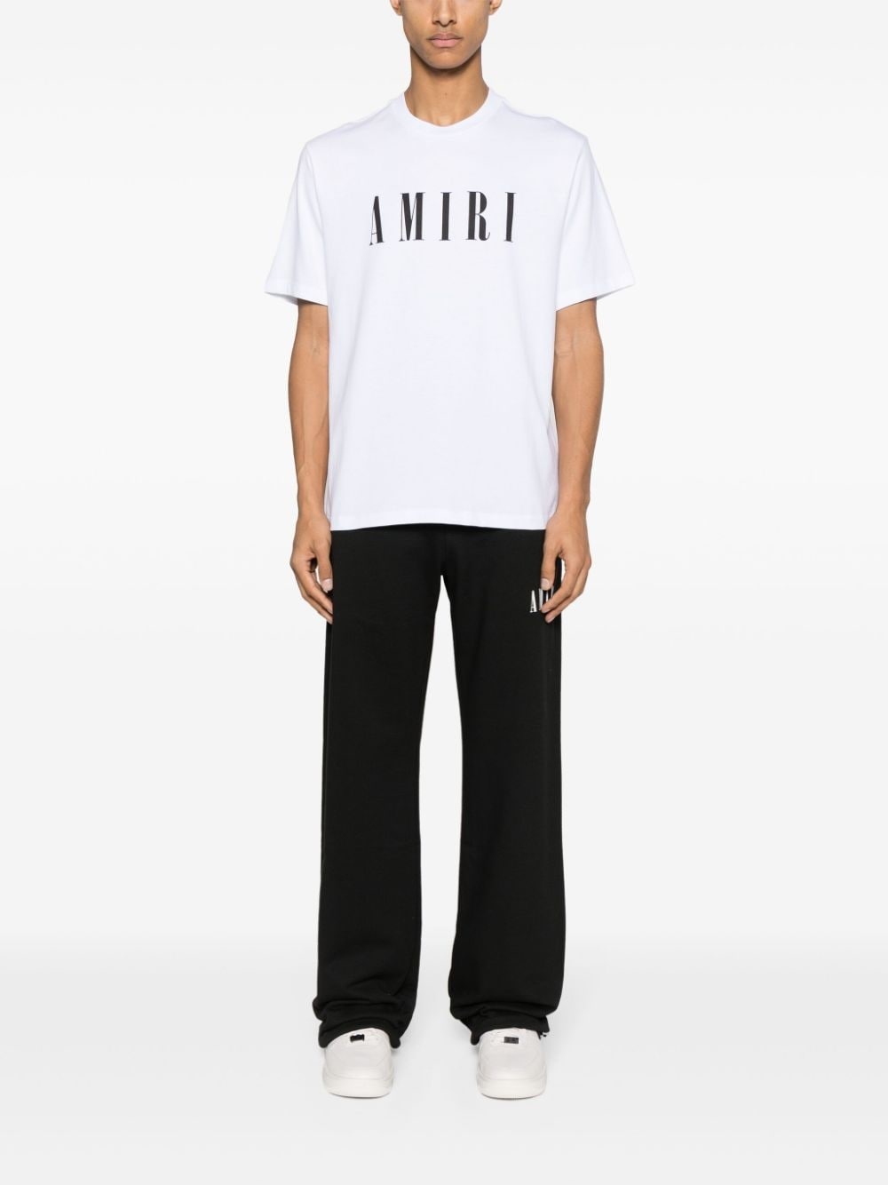 Core logo-print wide-leg track pants - 2