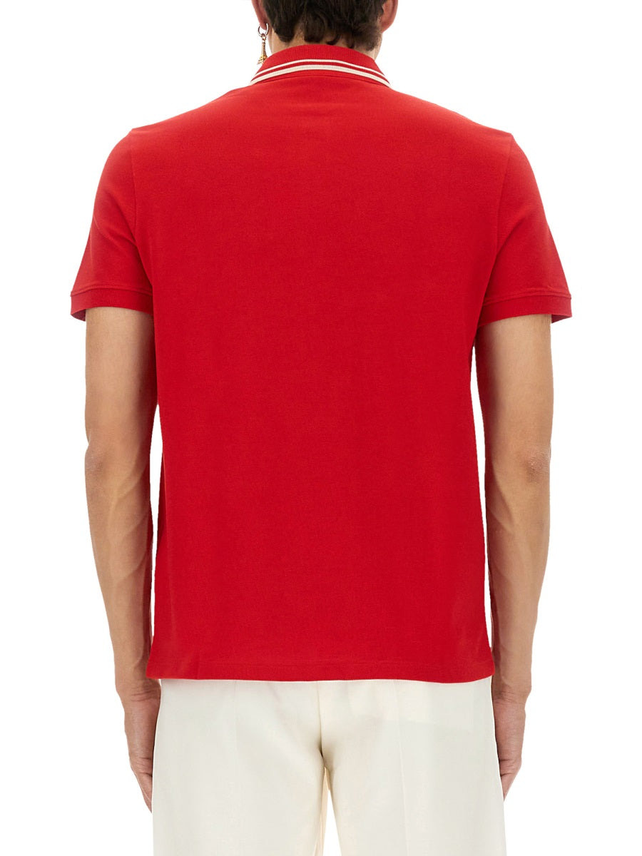 Valentino Men Polo Shirt With Signature Vlogo - 3