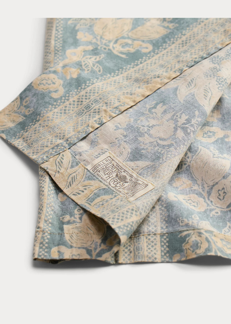 Floral-Paisley Linen-Cotton Shirt 3