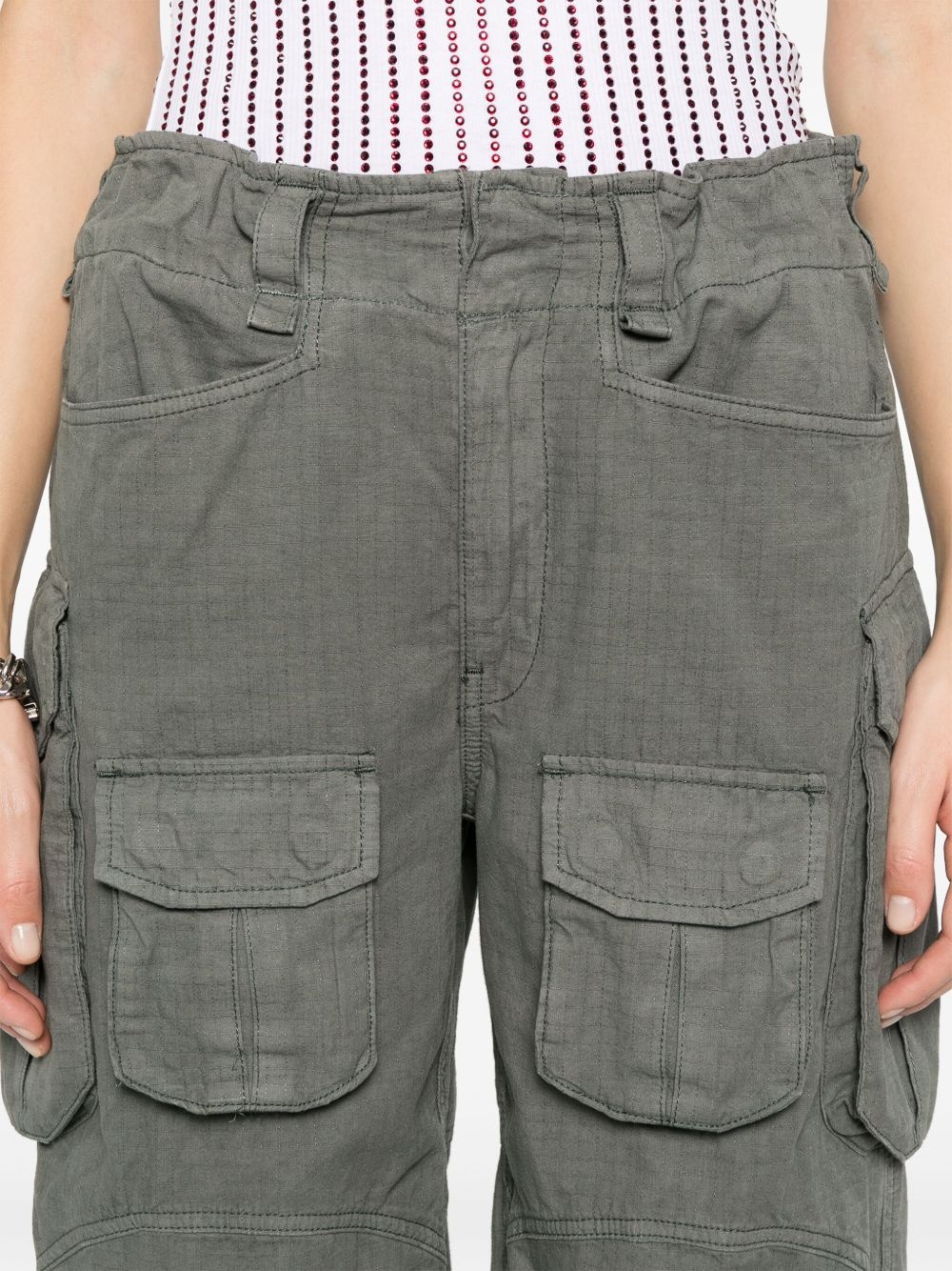 logo-waistband cargo pants - 6