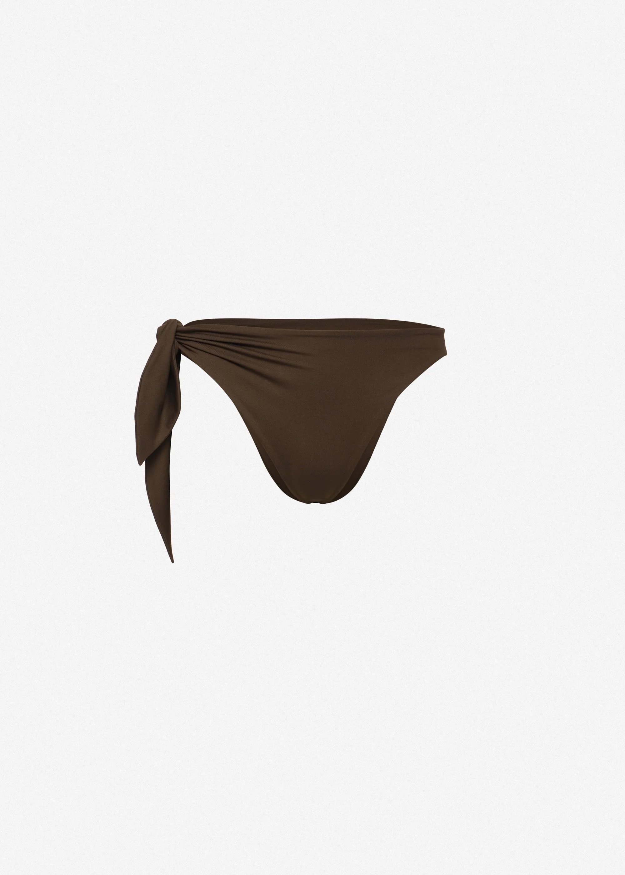 Tie-side bikini bottom in brown - 1