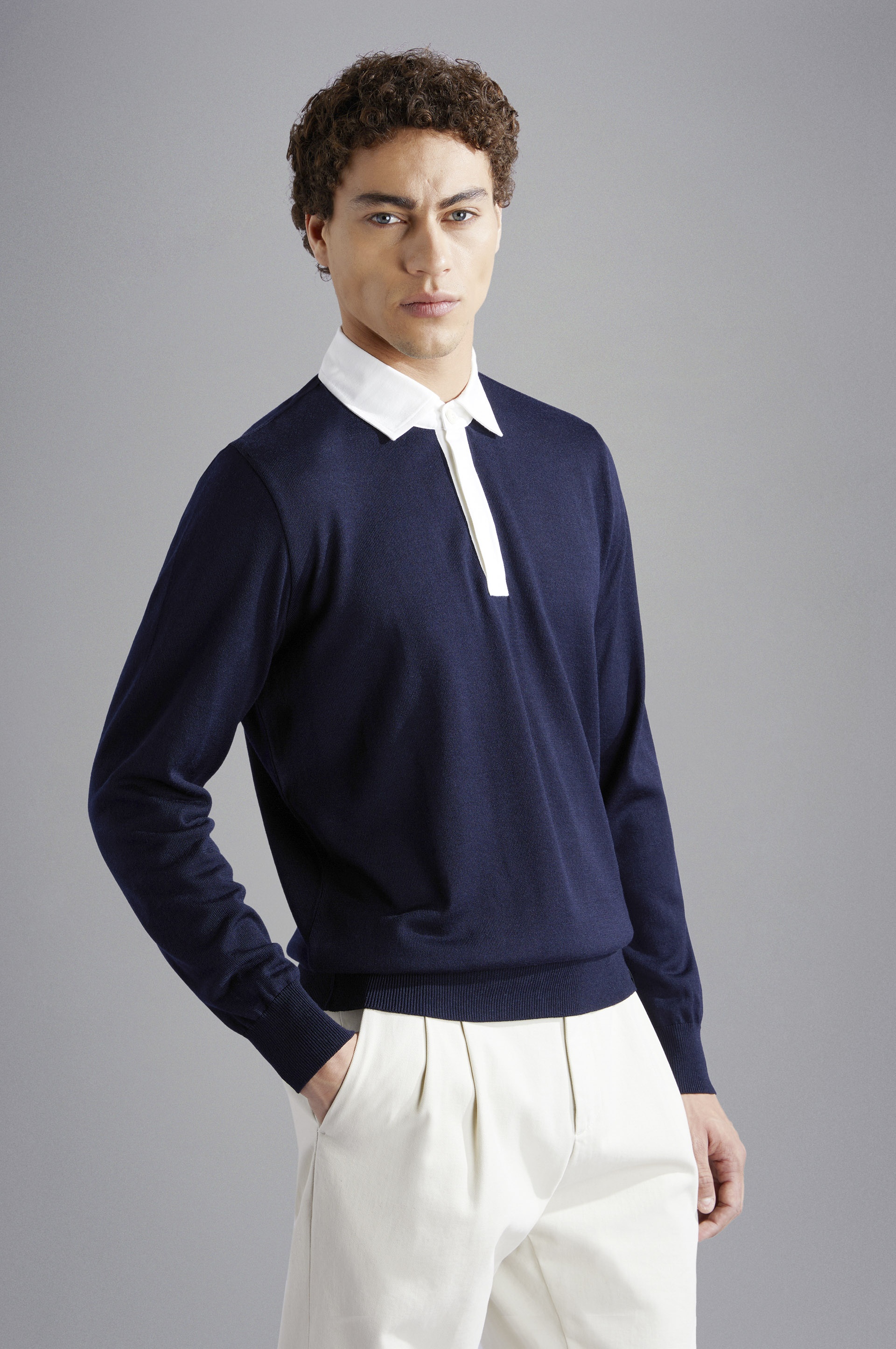 SUMMER WOOL POLO SHIRT - 6