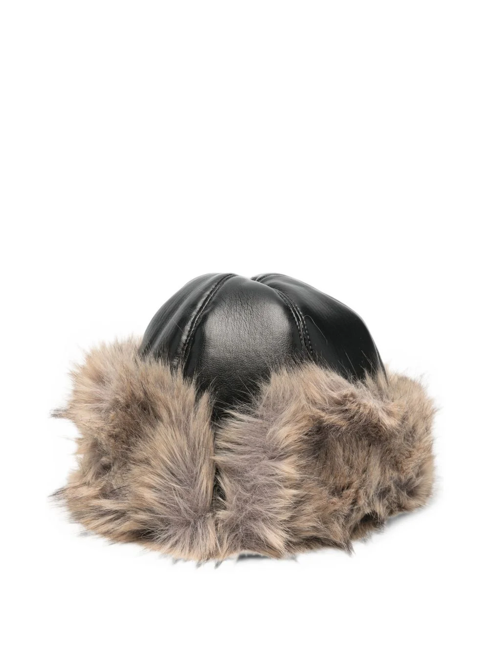 Sable faux-fur trim hat - 1