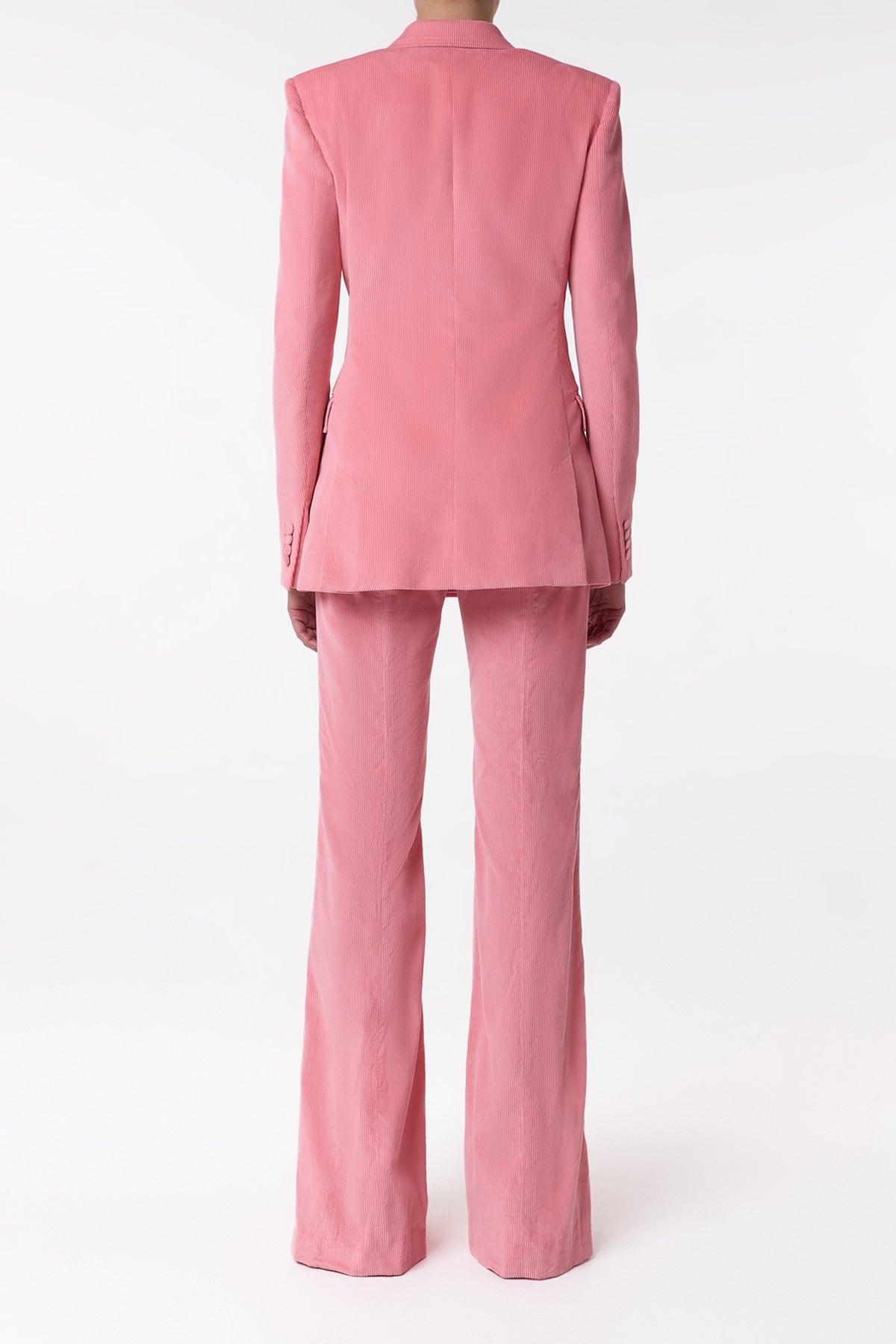 Ianthe Flare Pant in Rosa Sea Island Cotton Corduroy - 4