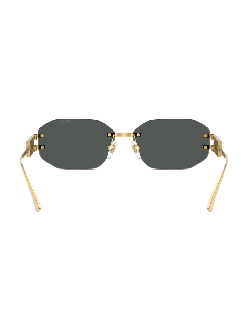 Men's 58MM Oval Sunglasses - Dark Grey 4