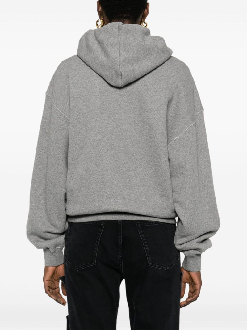 embroidered-logo cotton hoodie 4
