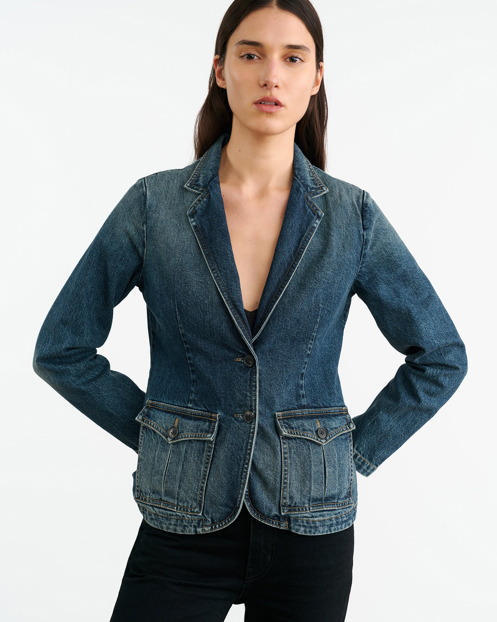 ELTON DENIM BLAZER - 3